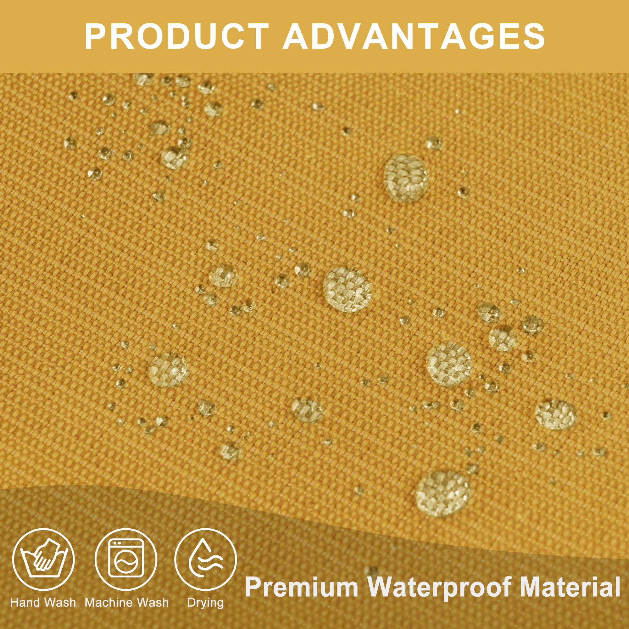 Venessco Dog Bed Covers Replacement Washable, Waterproof Dog Bed Cover With Zipper, 36Lx27Wx3H Inch Durable Oxford Pet Bed Cover