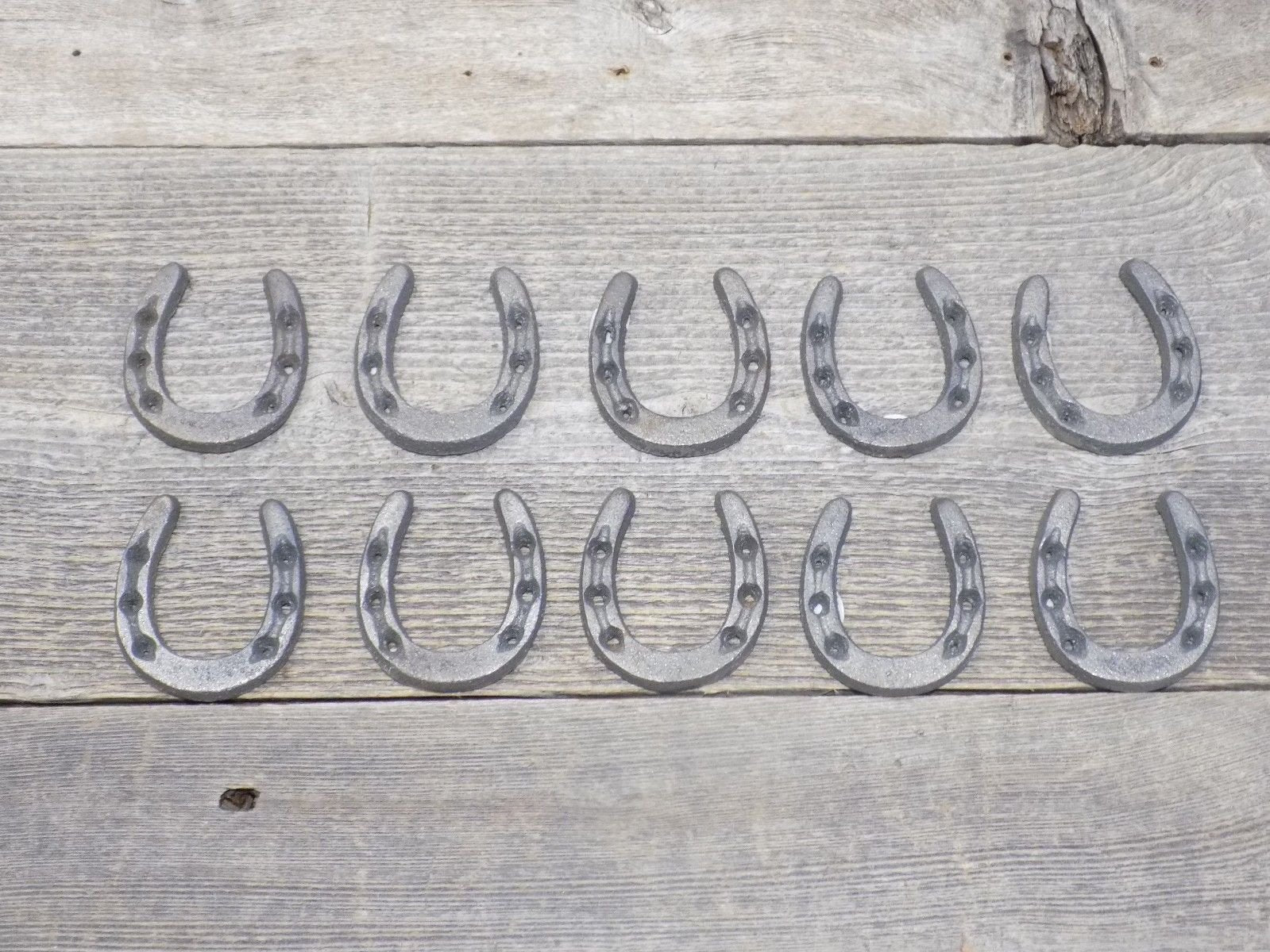 Small Cast Iron Horseshoes • Crafts Home Décor, Horseshoe/Horse Shoe, Small Tiny Niknak - Pack Of 10
