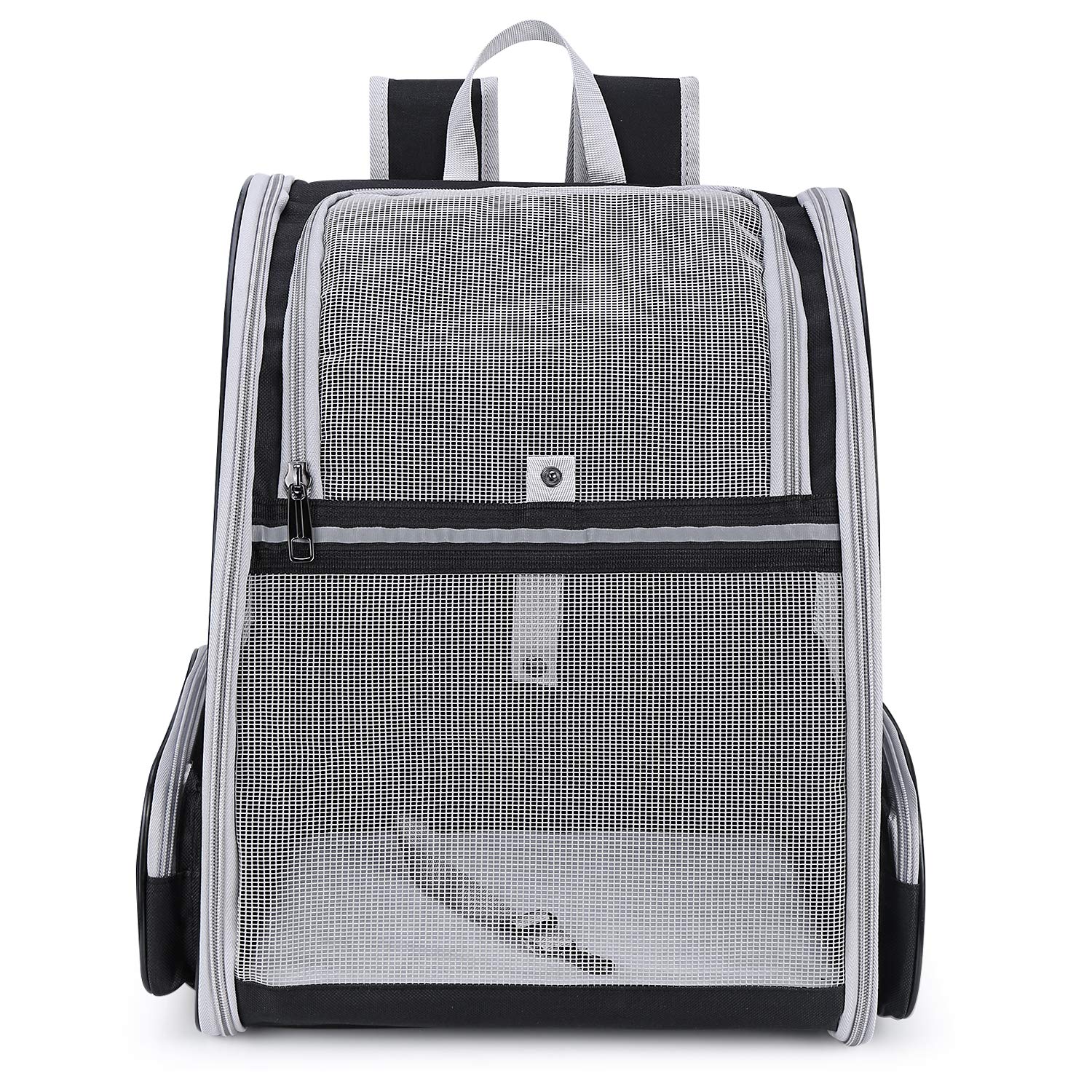 LOLLIMEOW Pet Carrier Backpack for Dogs & Cats, Airline Approved, Mesh Green, 15.2” x 11.4” x 16.5”, Fully Ventilated, Model