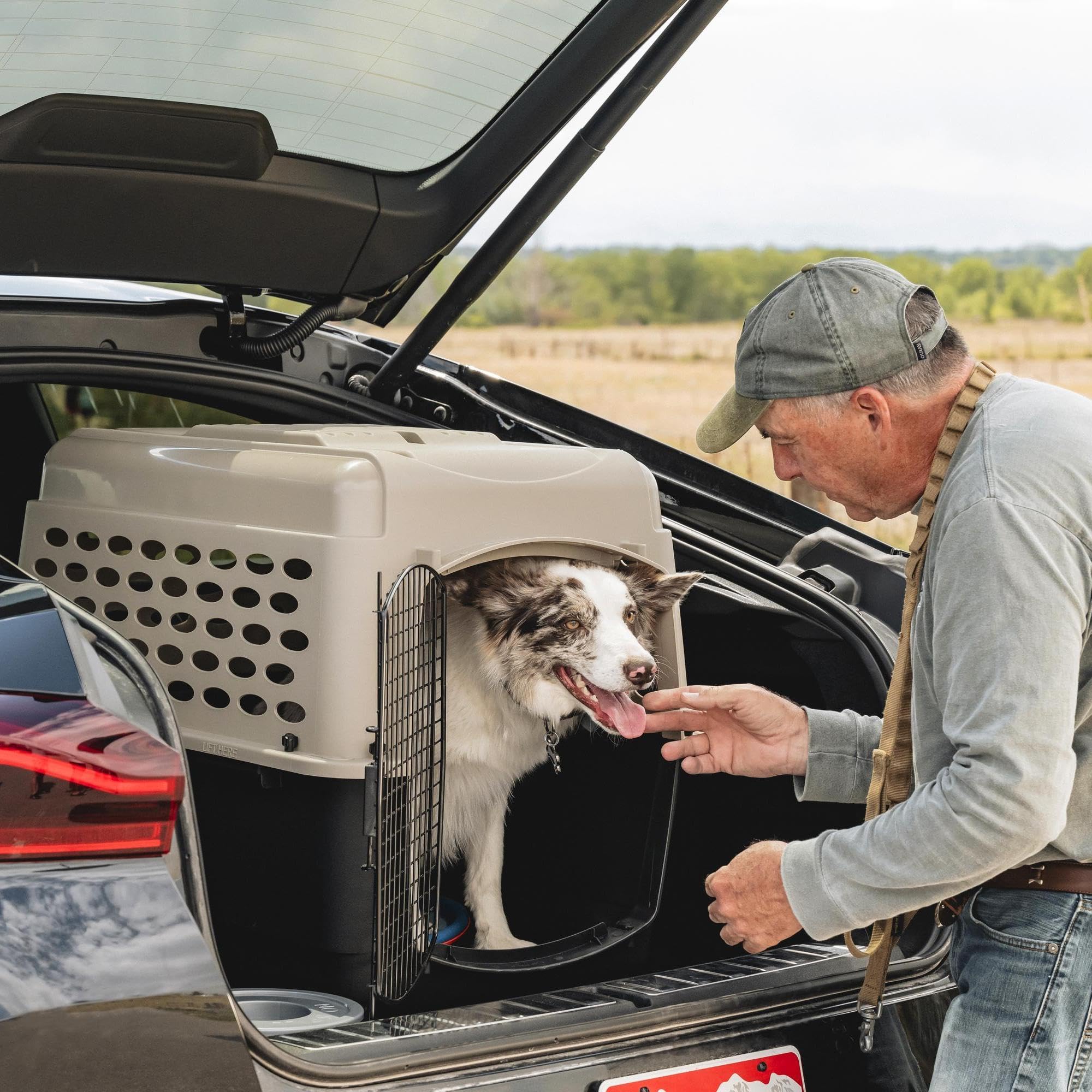 Petmate Vari Dog Kennel - Portable Dog Carriers & Crates for Medium Dogs, Airline-Friendly, Durable Plastic, Pet Carrier For Hom