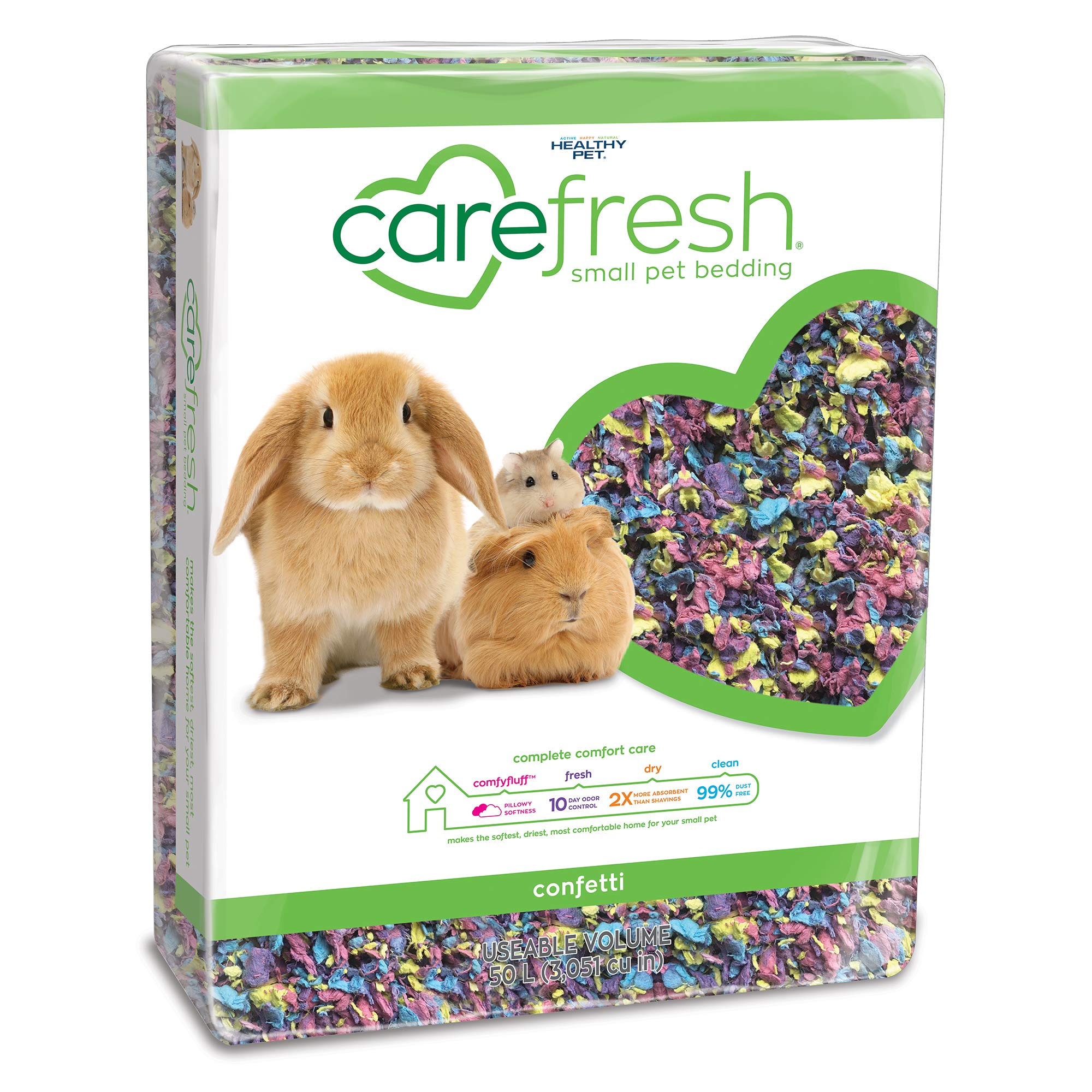 Carefresh Confetti Small Pet Bedding, 50L (Pack May Vary) (L0410)