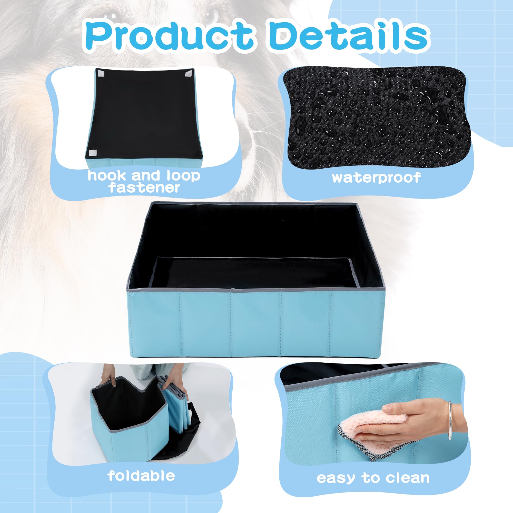Balapet Whelping Box For Dogs And Puppies,Foldable &Portable Whelping Pen, Puppy Playpen Dog Birthing Whelping Supplies