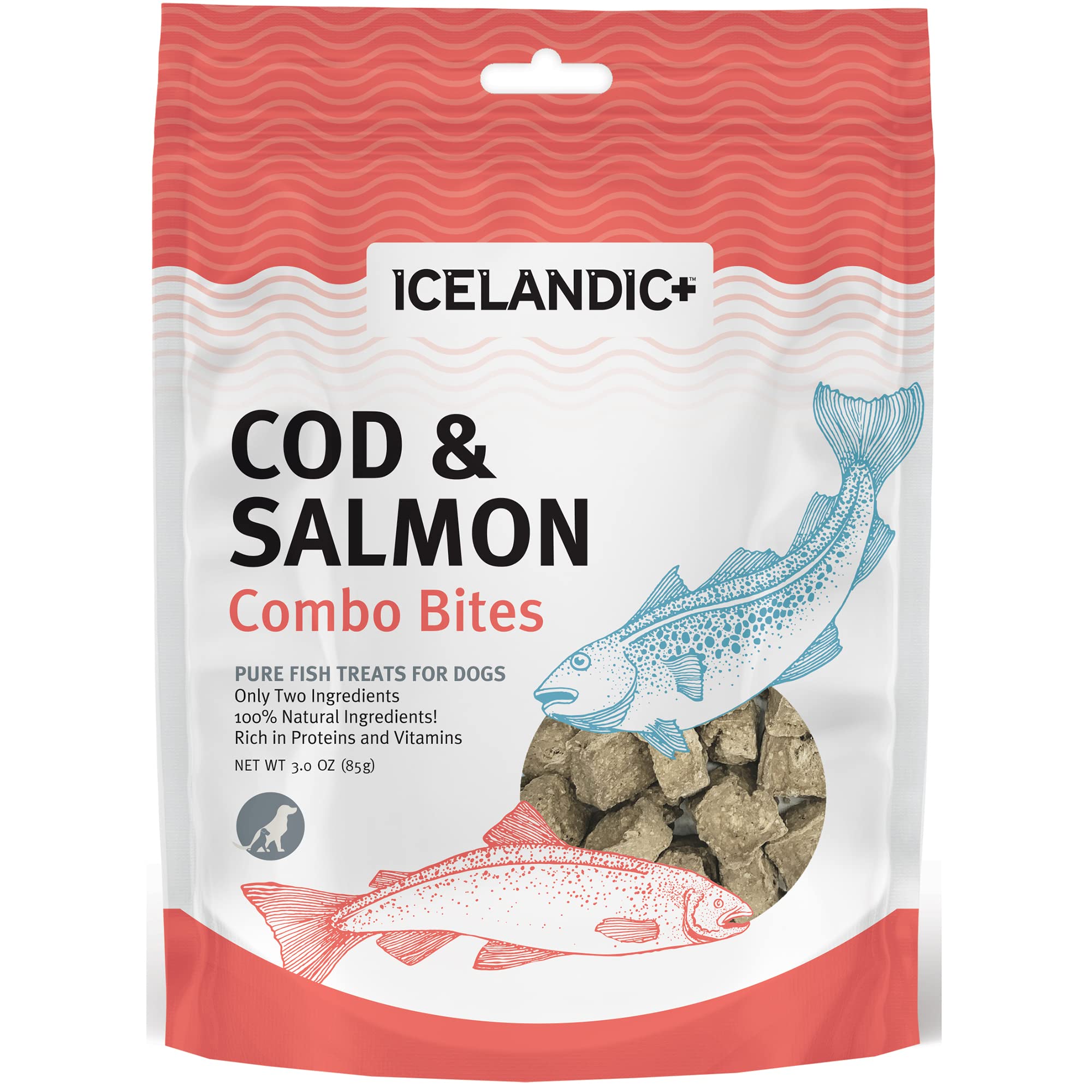 Icelandic Dog Combo Bites Cod Salmon 6Ct
