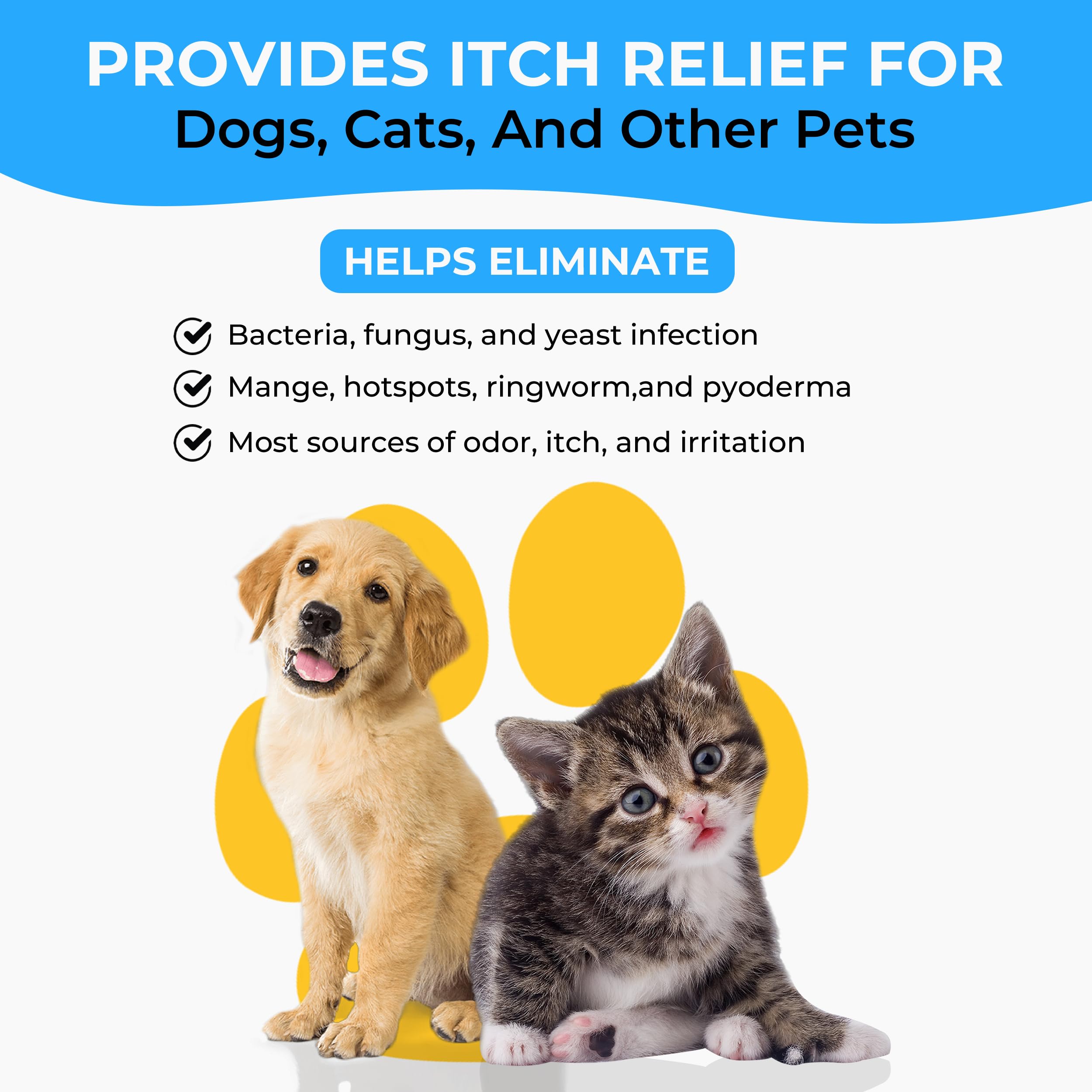 Smiling Paws Pets Medicated Waterless Shampoo