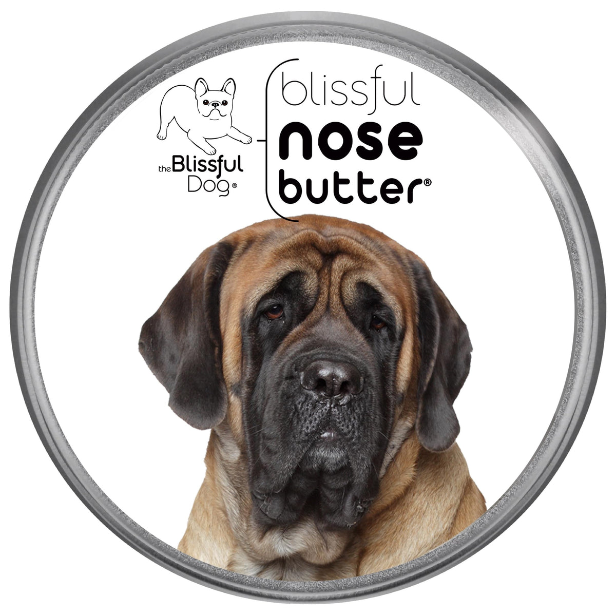 The Blissful Dog Mastiff Unscented Nose Butter - Dog Nose Butter, 2 Ounce