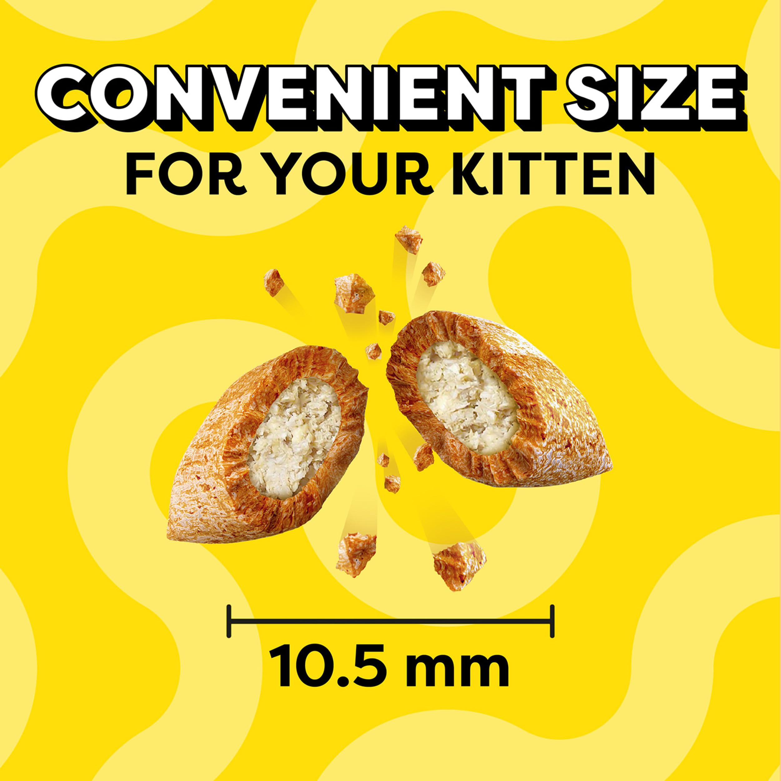 Temptations Kitten Treats, Salmon & Dairy, Crunchy and Soft Treat, 6.3 oz. (Pack of 10)