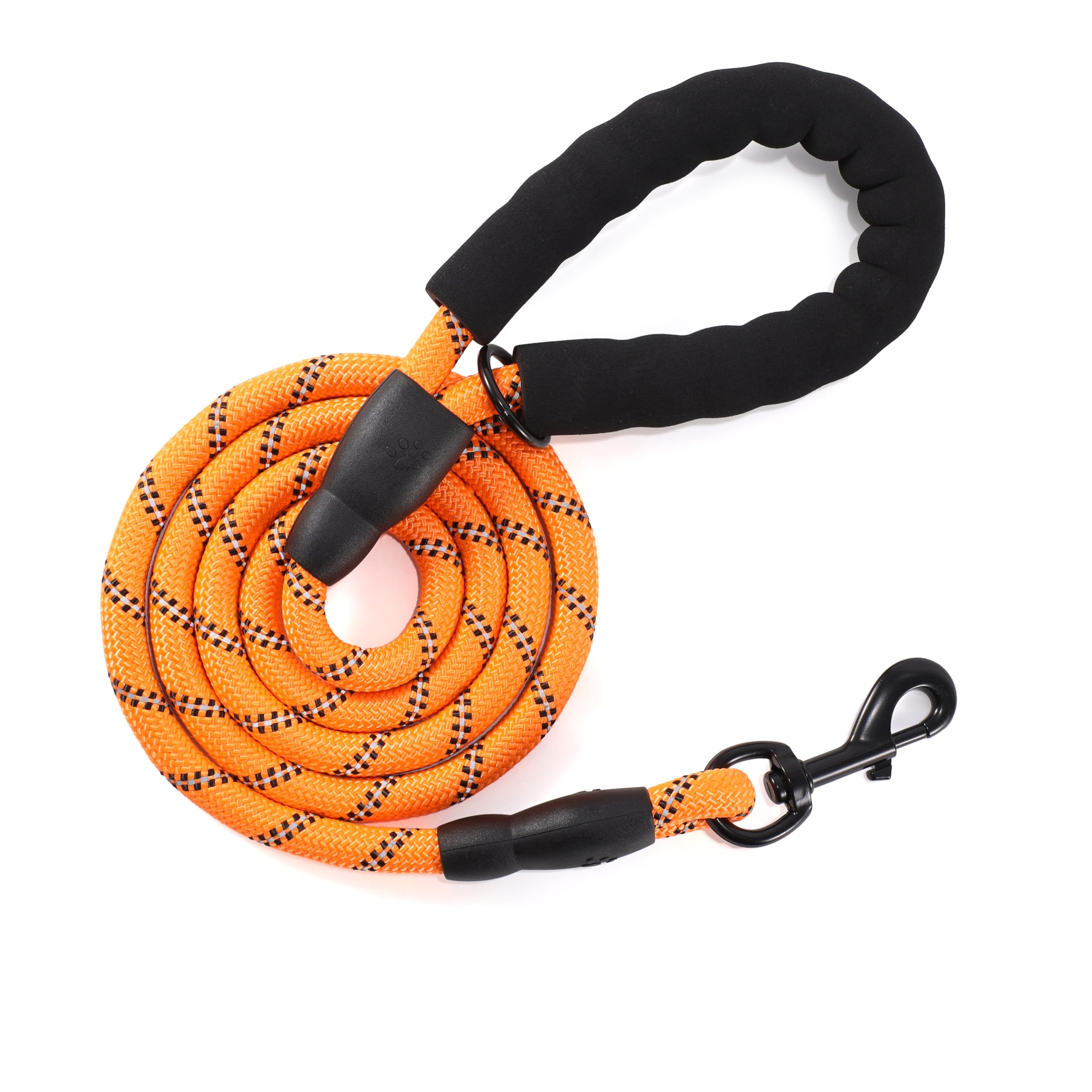 Vimfashi Heavy Duty Dog Leash With Padded Handle And Highly Reflective Threads Pet Leashes For Medium Or Large Dogs Can Hang Poo
