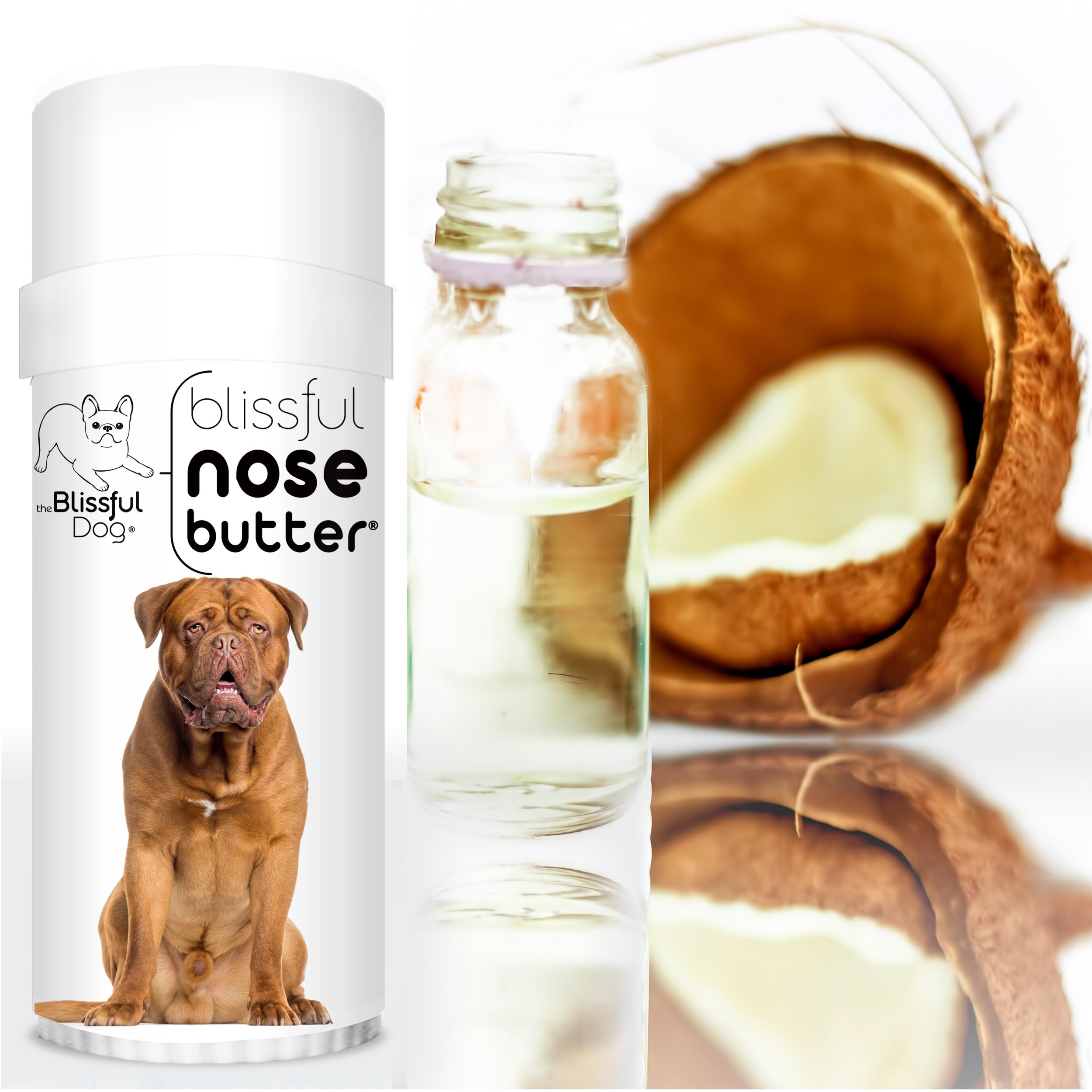 The Blissful Dog Dogue De Bordeaux Unscented Nose Butter, 2.25-Ounce Tube