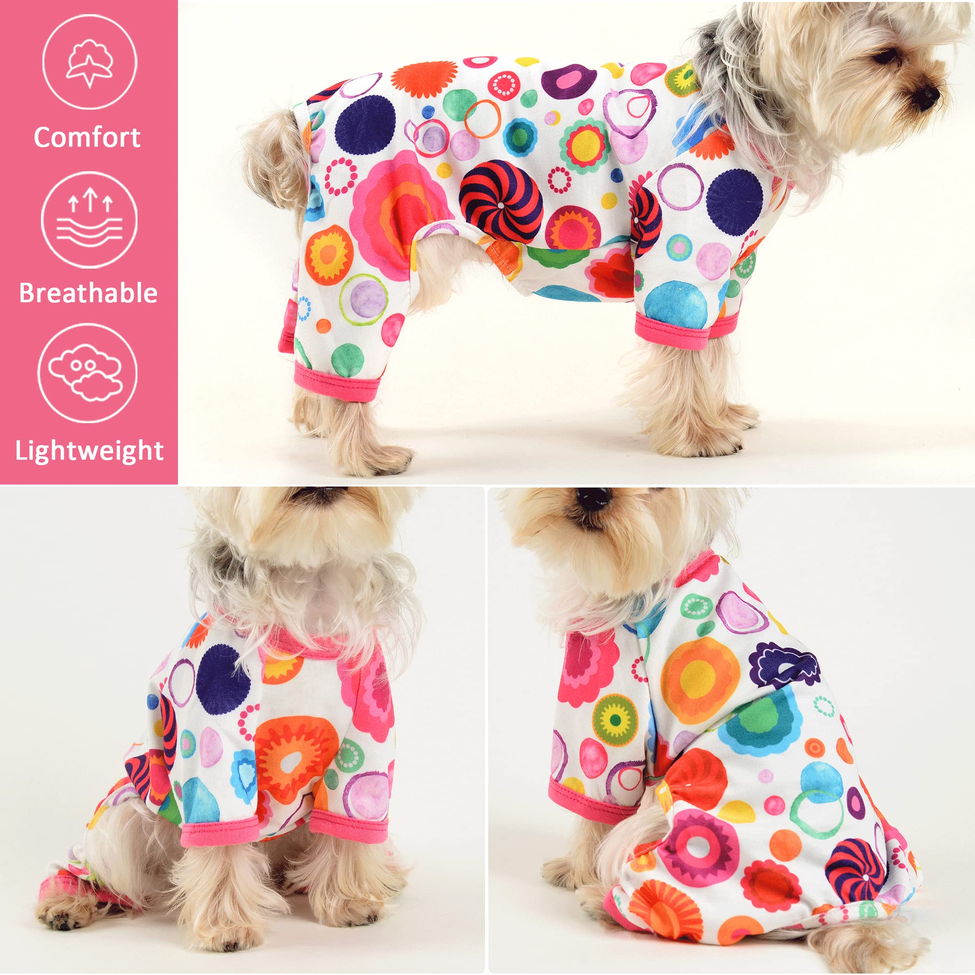 Dog Pajamas For Small Dogs, Soft Thin Pjs Jammies Cat Doggie, Summer Pet Cute Puppy Clothes Outfits Dogs Boy Girl