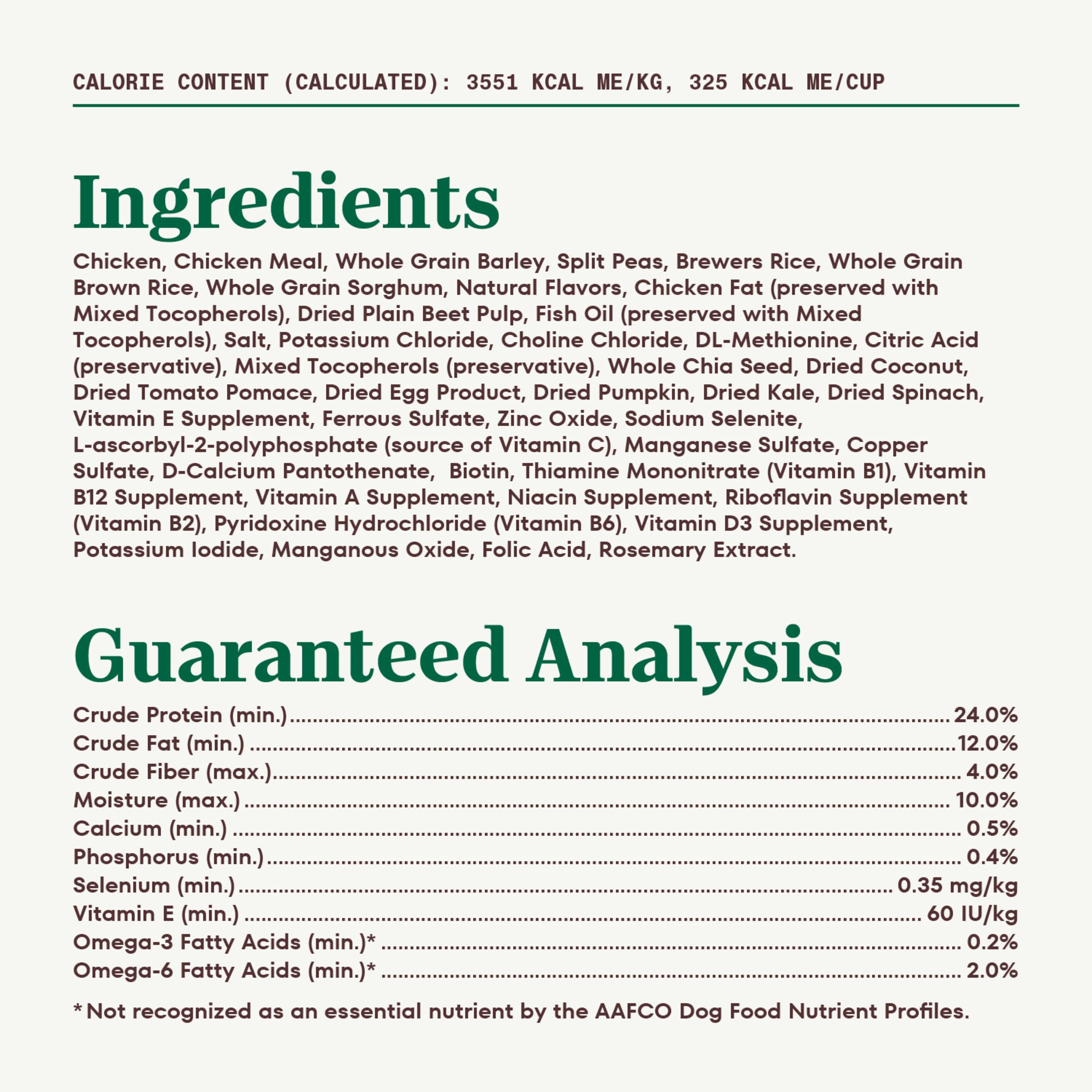 Nutro Natural Choice Senior Dry Dog Food, Chicken and Brown Rice Recipe, 30 lbs.