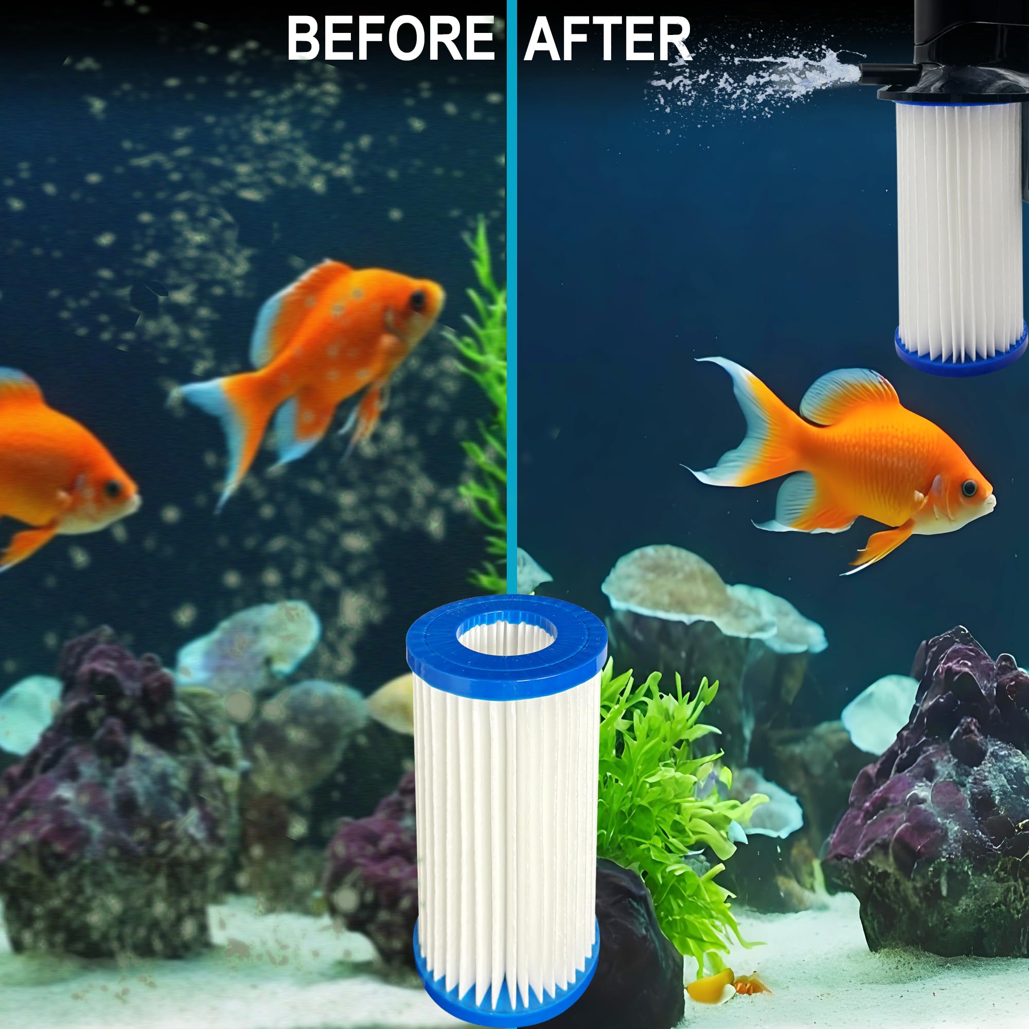 3 Pack Replacement Micron Cartridge for MarineLand Magnum Polishing Internal Canister Filter; Water Polishing Filter Cartridge C