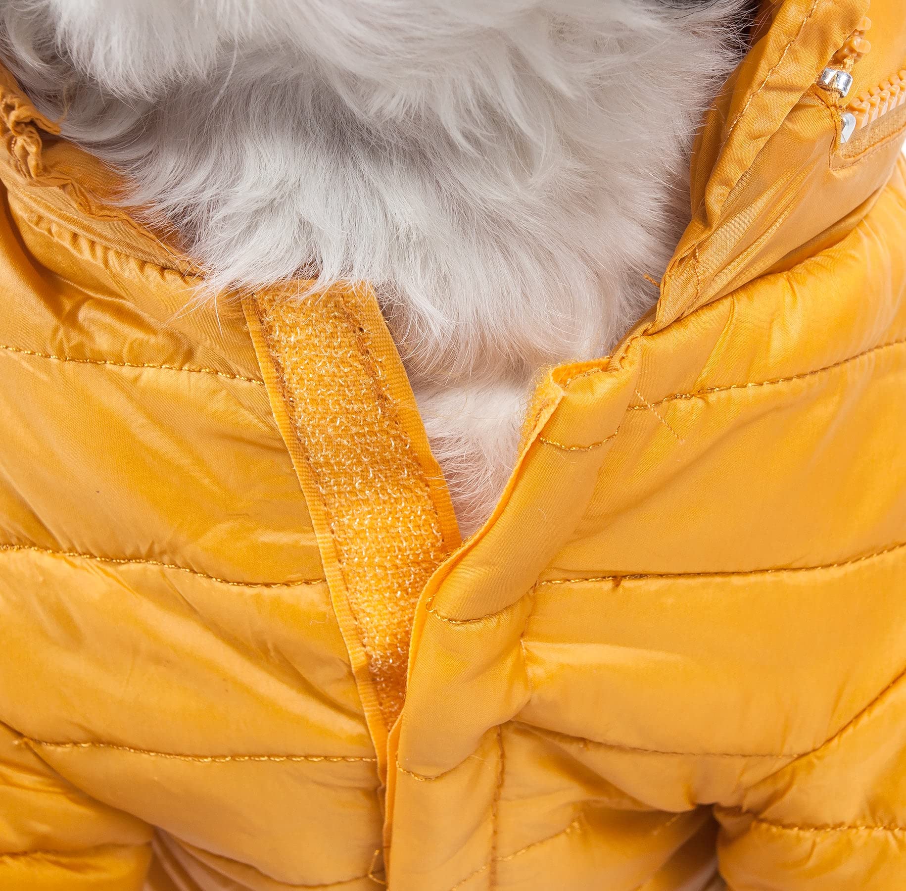 Pet Life Sporty Avalanche Lightweight Folding Winter Dog Coat - Adjustable Dog Jacket with a Concealed Zippered Collar and pop-O