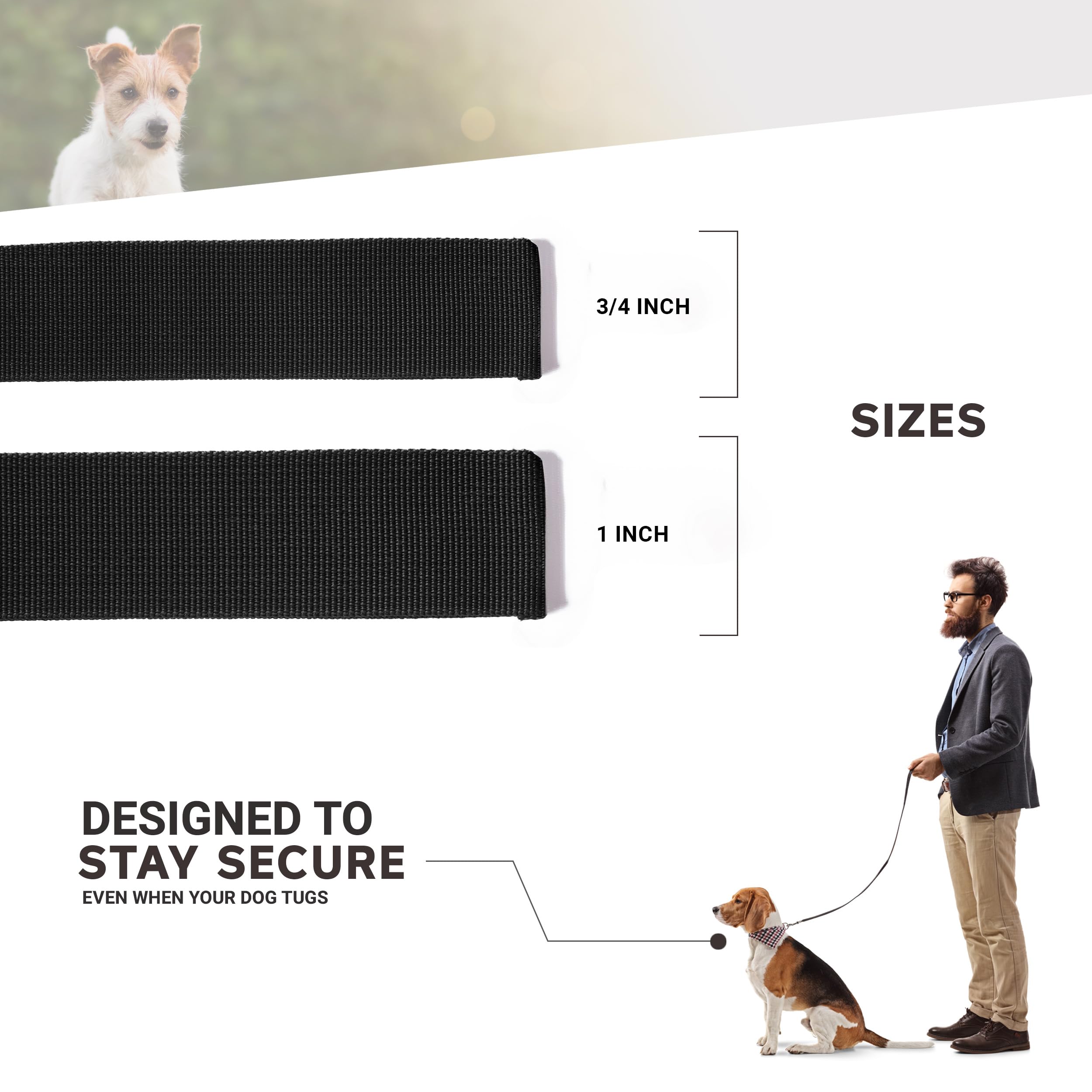 Moose Pet Wear Standard Dog Leash - Colored Heavy Duty Pet Leashes, Made In The Usa - 1 Inch X 6 Feet, Navy Blue