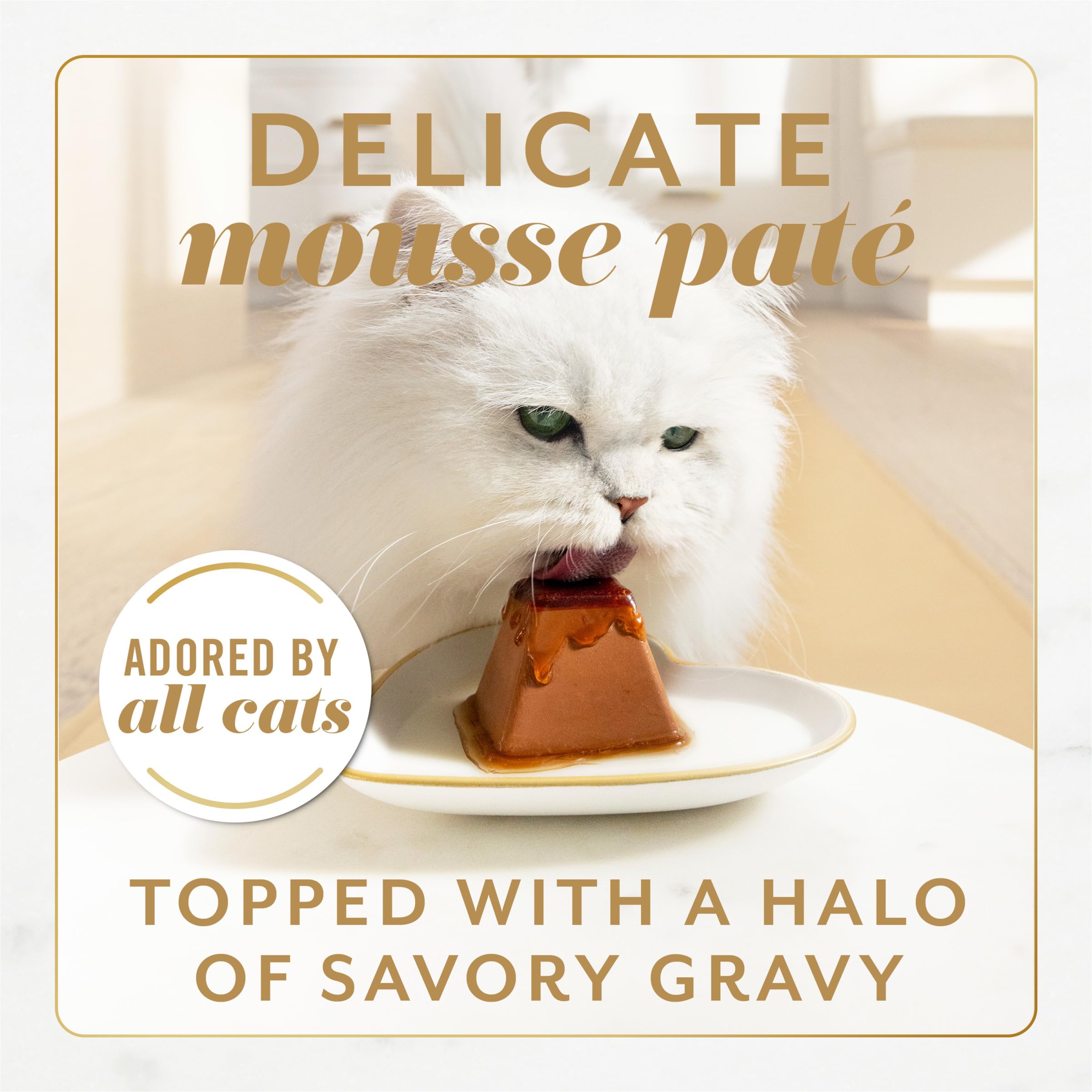 Fancy Feast Gems Pate Cat Food Mousse Salmon or Tuna and a Halo of Savory Gravy Wet Cat Food Variety Pack - (1) 8 ct. Boxes - 8