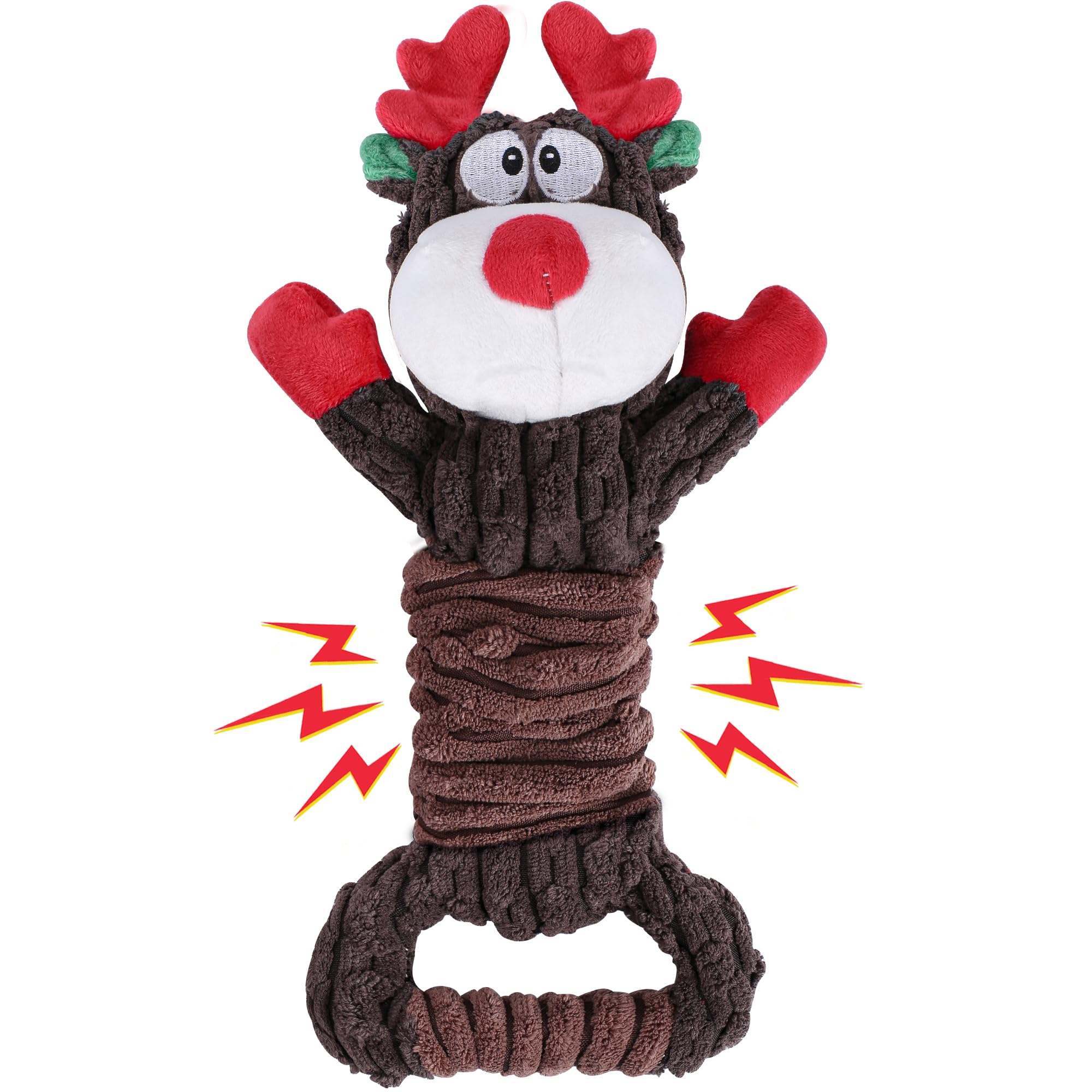 Newget Dog Toys With Squeaker, Plush Stuffed Animals Toys For Aggressive Chewers, Cute Squeak Toys For Large Medium Small Dogs, 