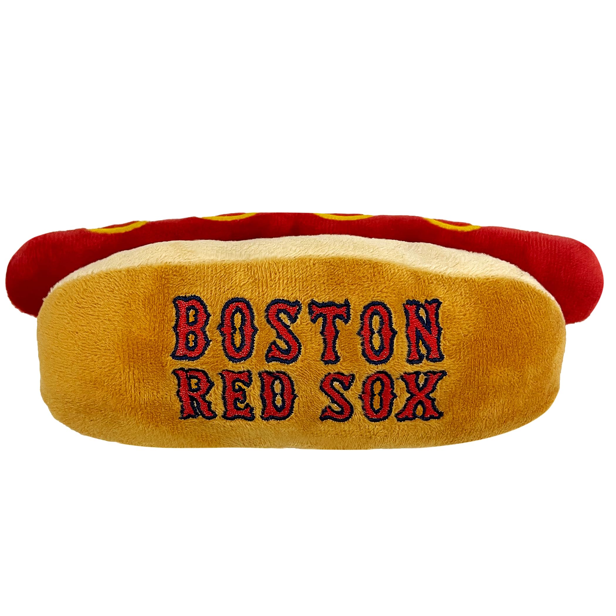 Mlb Boston Red Sox Plush Dog Toys - Stadium Theme Snacks - Cutest Plush Hot-Dog Toy For Dogs & Cats With Inner Squeaker & Premiu