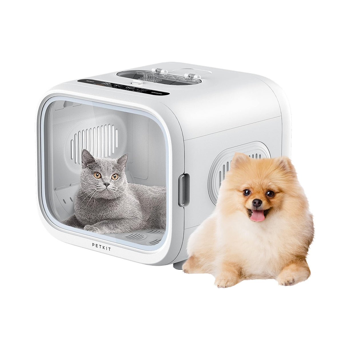 Petkit Airsalon Max Automatic Pet Hair Drying Box For Cat Puppy Kitten,Ultra Quiet Hair Dryer For Small Dog Grooming,60L Large C