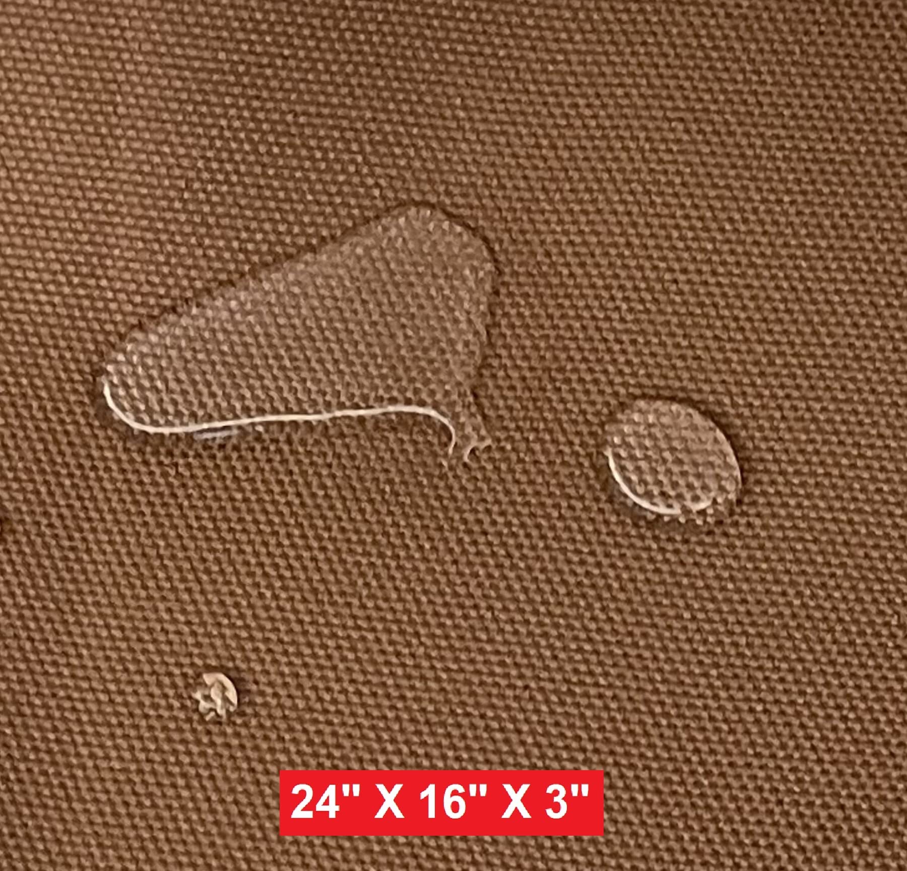 Dogbed4Less Memory Foam Platform Dog Bed, Crate Mattress For Orthopedic Joint Relief With Waterproof Removable Cover Small 24X16X3 Brown