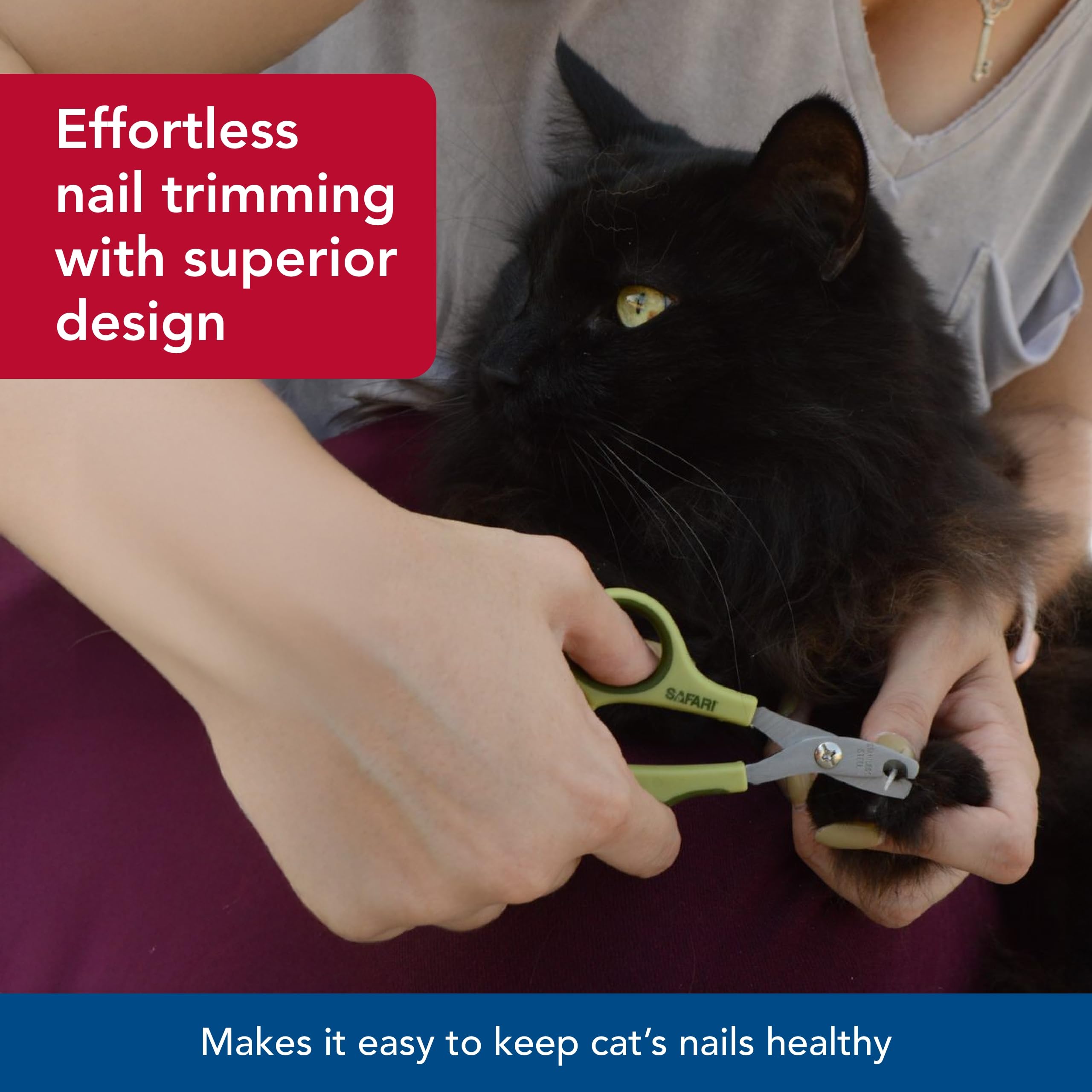 Coastal Pet- Safari - Cat Deluxe Nail Trimmer, No Color, One Size (5' L X 2.25' W)