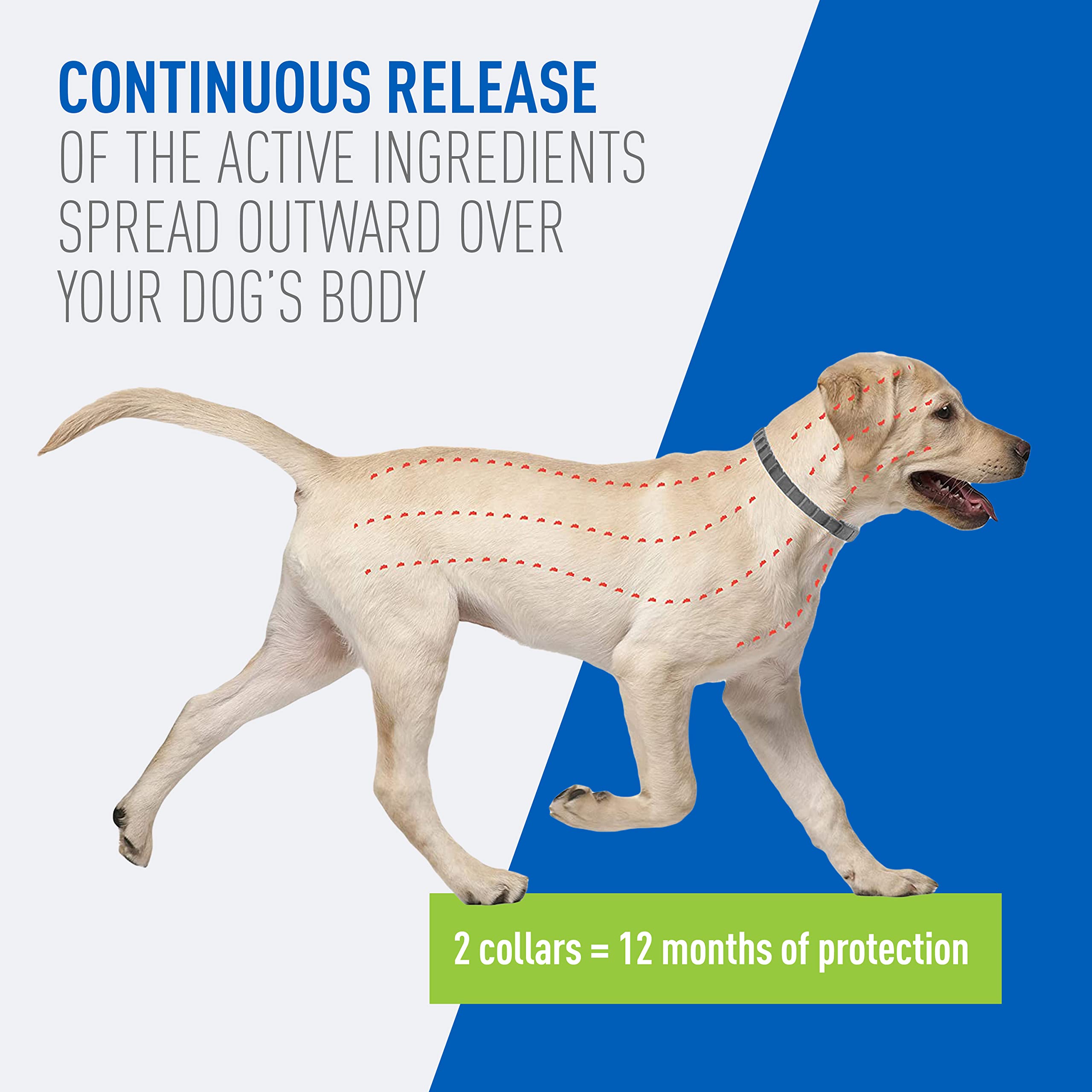 Adams Flea & Tick Collar Plus For Dogs & Puppies 2 Count - Pack Of 22