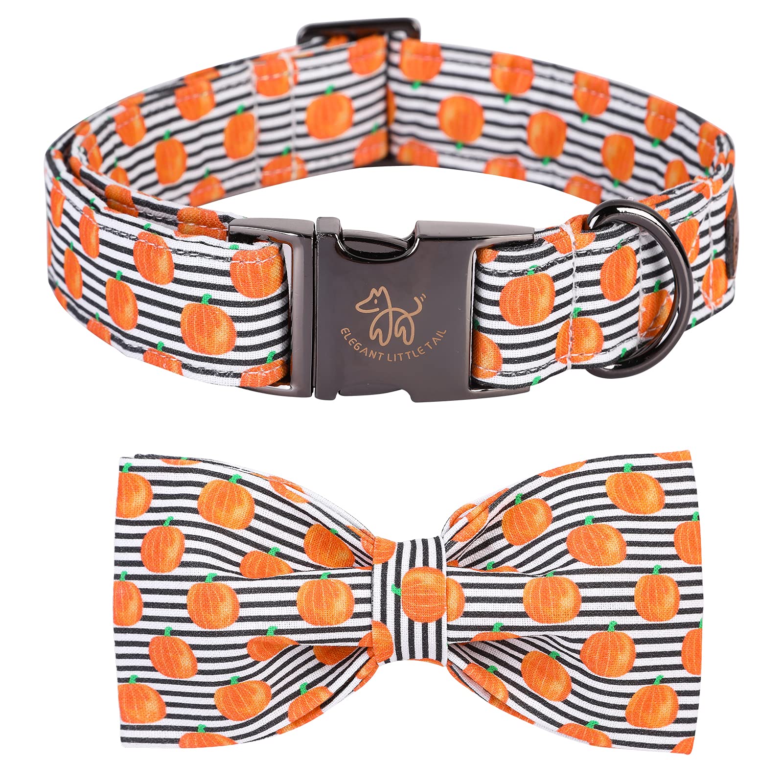 Elegant Little Tail Dog Collar With Bow, Soft&Comfy Bowtie Dog Collar, Adjustable Pet Gift Collars For Small Medium Large Dogs