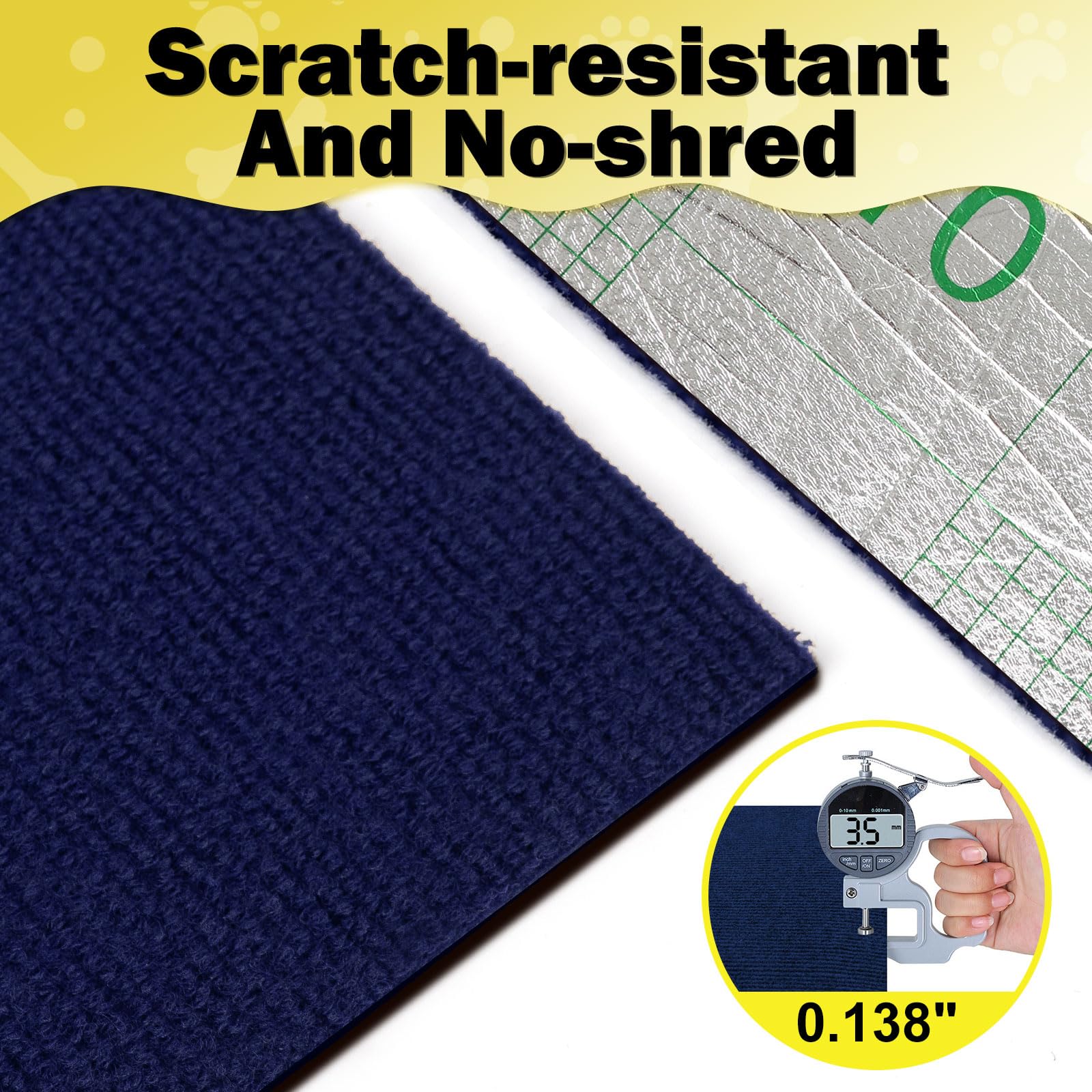 Enonci 78.7''X15.8'' Large Couch Protector From Cat Claws,Anti Scratch Furniture Protector For Cats Corner Wall Scratcher,Replac