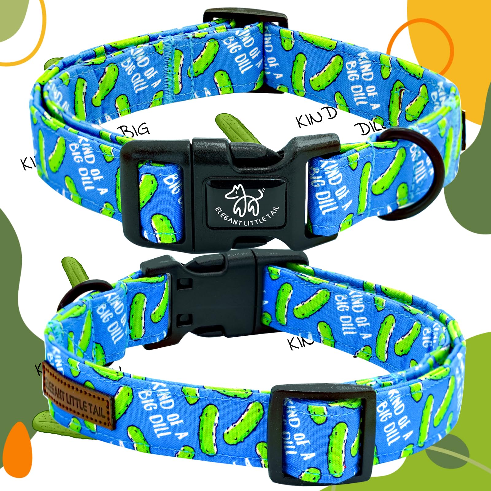 Elegant Little Tail Dog Collar, Pet Collar Blue Puppy Collar Plastic Durable Holiday Female Or Male Cotton Adjustable Pet Collar