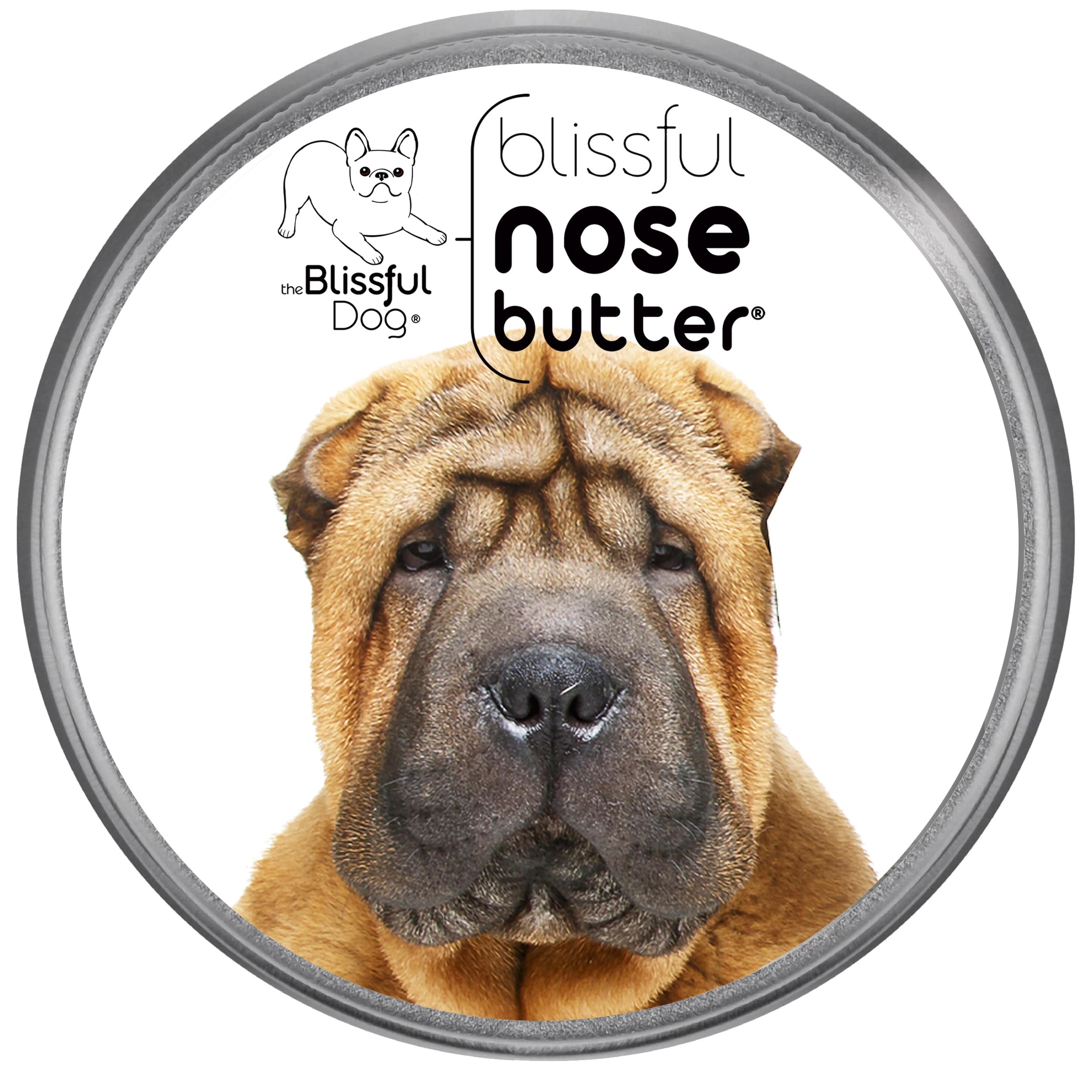 The Blissful Dog Chinese Shar-Pei Unscented Nose Butter Tin, 4-Ounce
