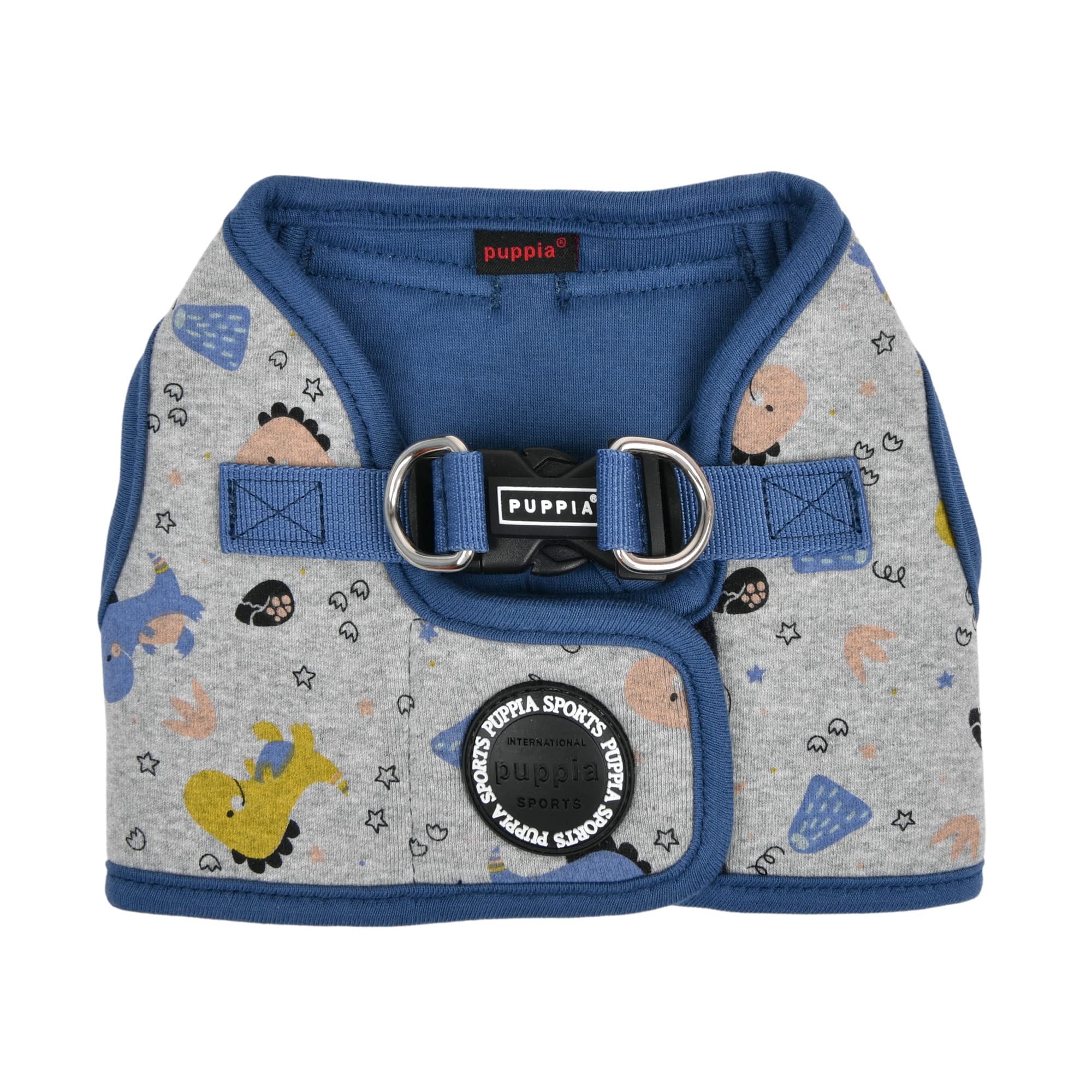 Puppia Spring And Summer Fashion Step-In Vest Dog Harness, Blue_Minmi, Medium