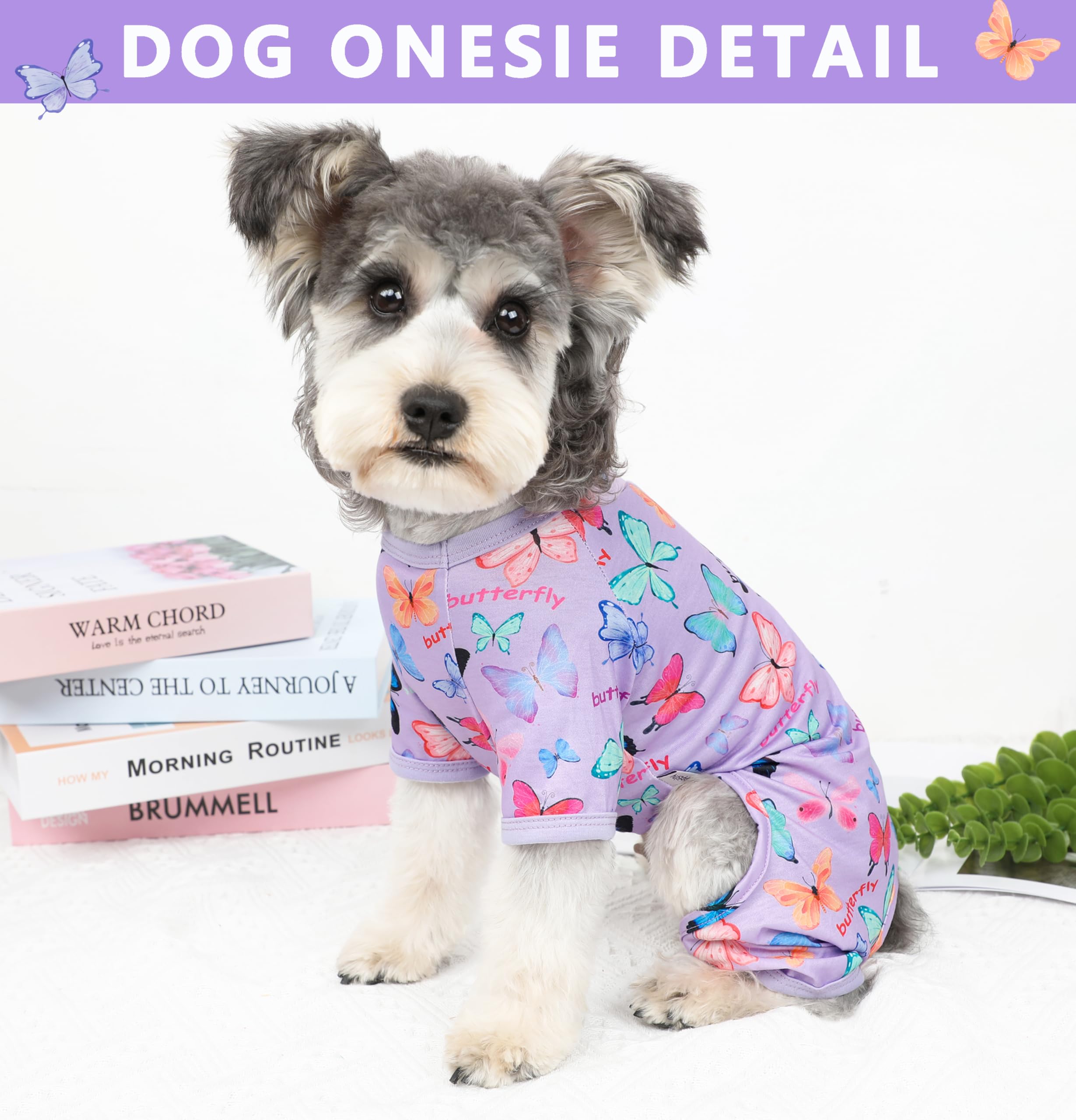 Dog Pajamas Spring Summer Dog Clothes For Small Medium Dogs Girl Boy Cute Soft Puppy Pjs Clothes Doggie Onesies Cat Pet Outfit(V
