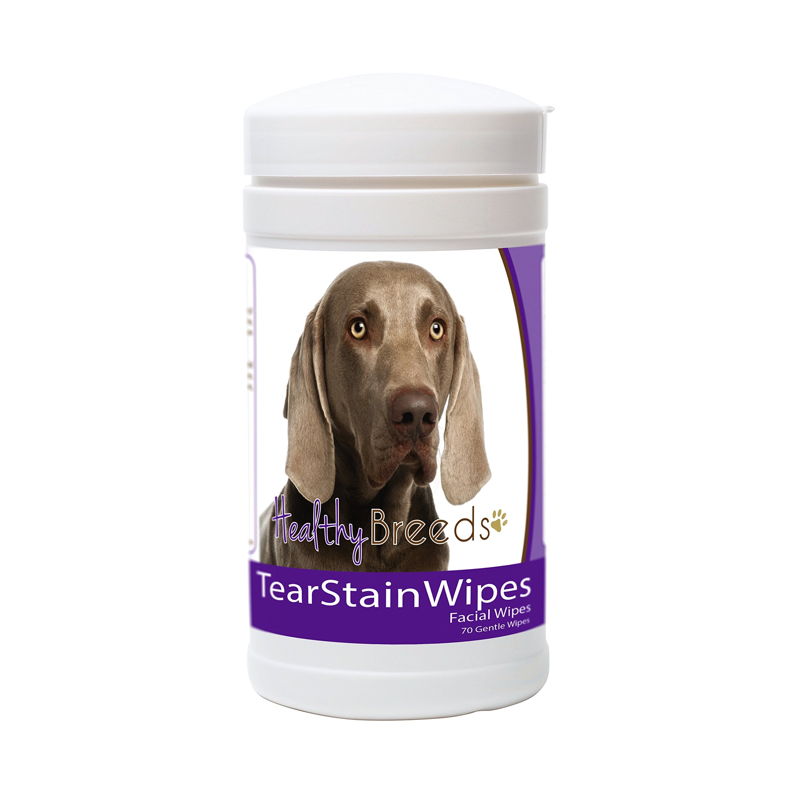 Healthy Breeds Weimaraner Tear Stain Wipes 70 Count