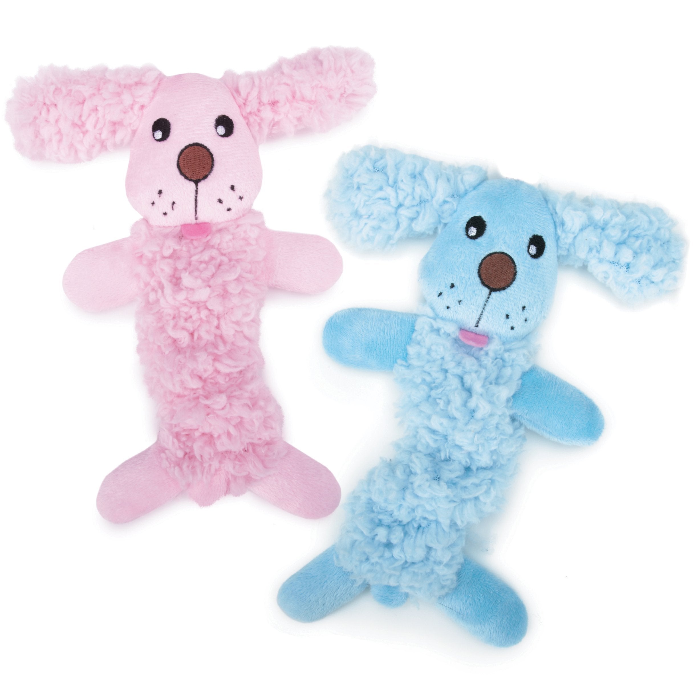 Grriggles Baby Bark Bungee Pup Toy, Blue Small
