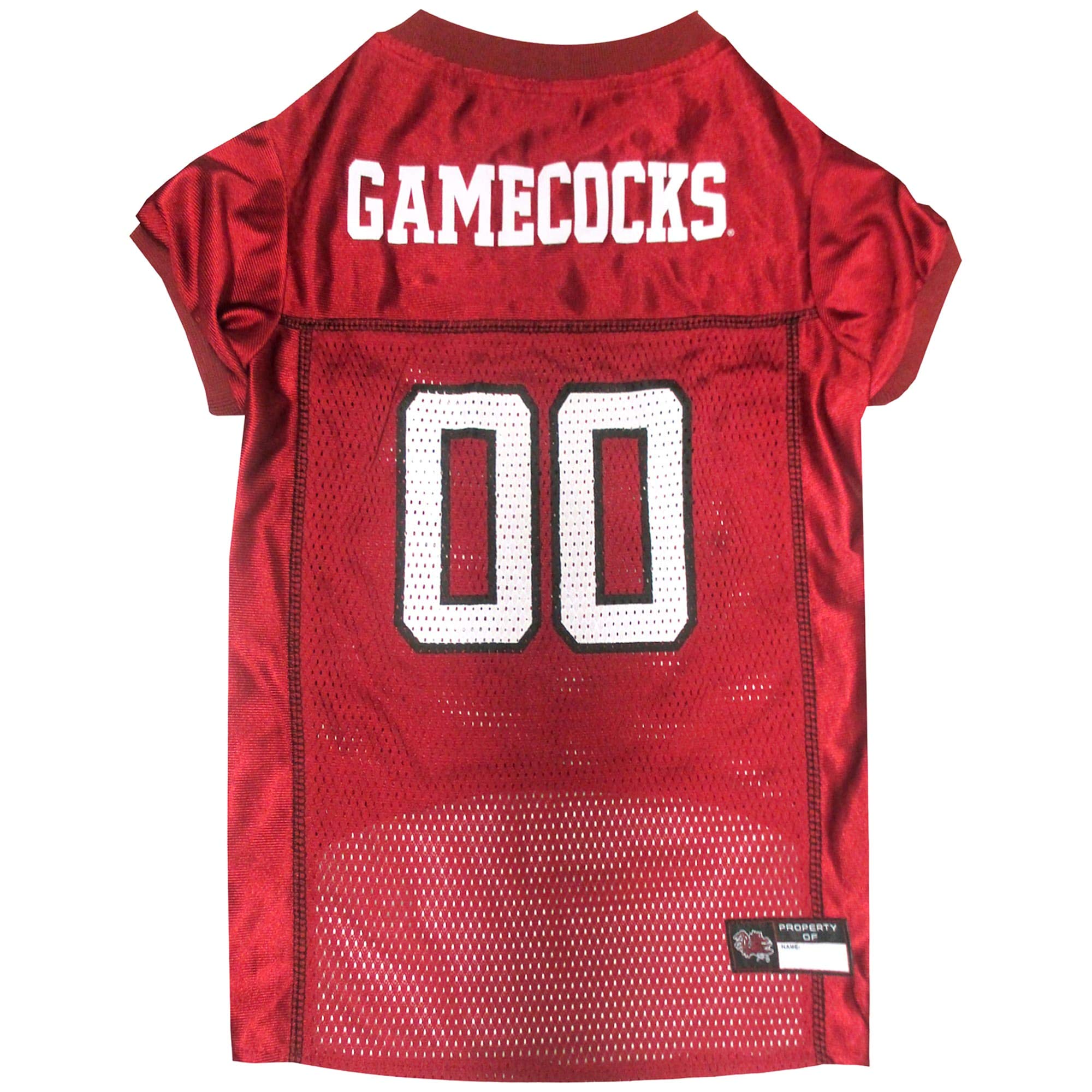 Pets First NCAA College South Carolina Gamecocks Mesh Jersey for DOGS & CATS, Small.Licensed Dog Jersey with your Favorite Footb
