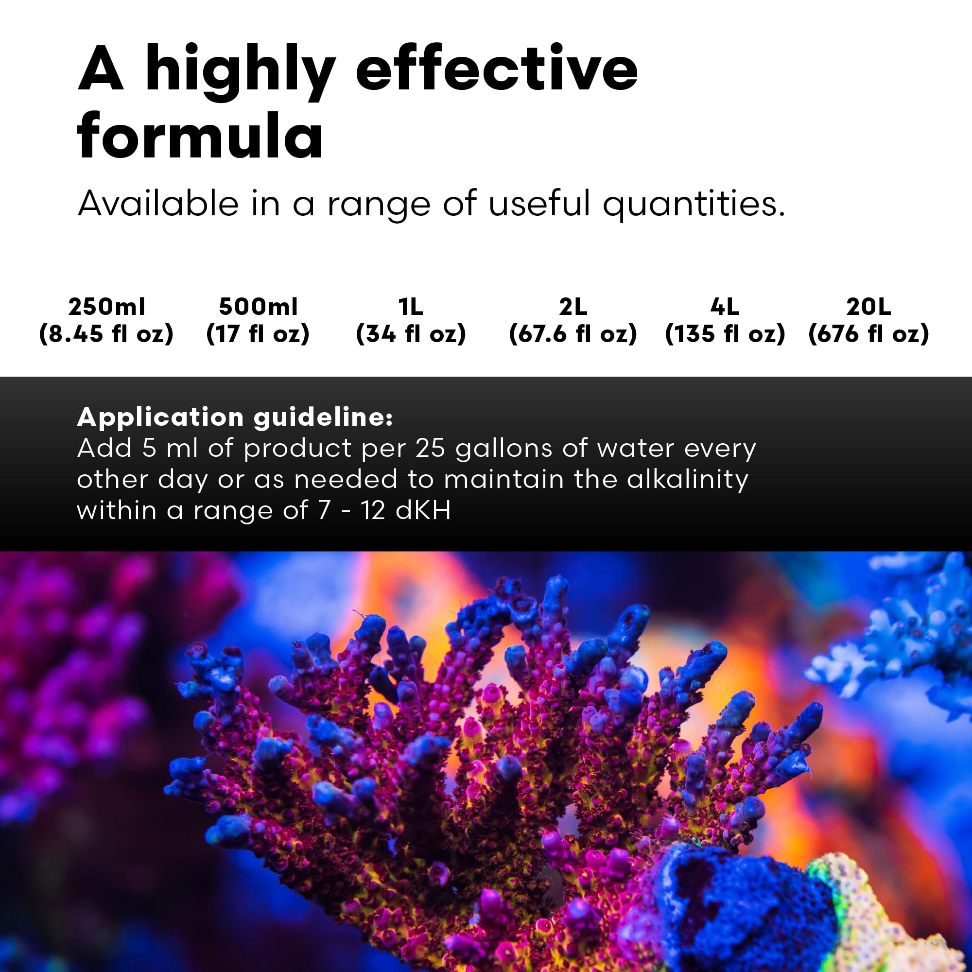 Brightwell Aquatics - Reef Code B - Balanced Calcium & Alkalinity System Water Conditioner - for All Saltwater Marine Fish & Ree