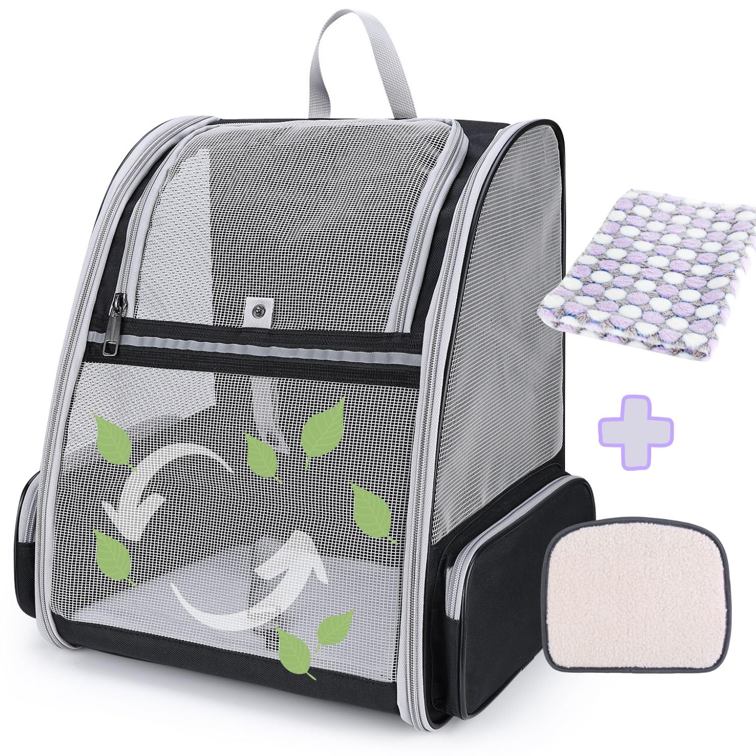 Lollimeow Cat Backpack, Pet Carrier Backpack For Dogs And Cats,Puppies,Fully Ventilated Mesh,Airline Approved,Designed For Trave