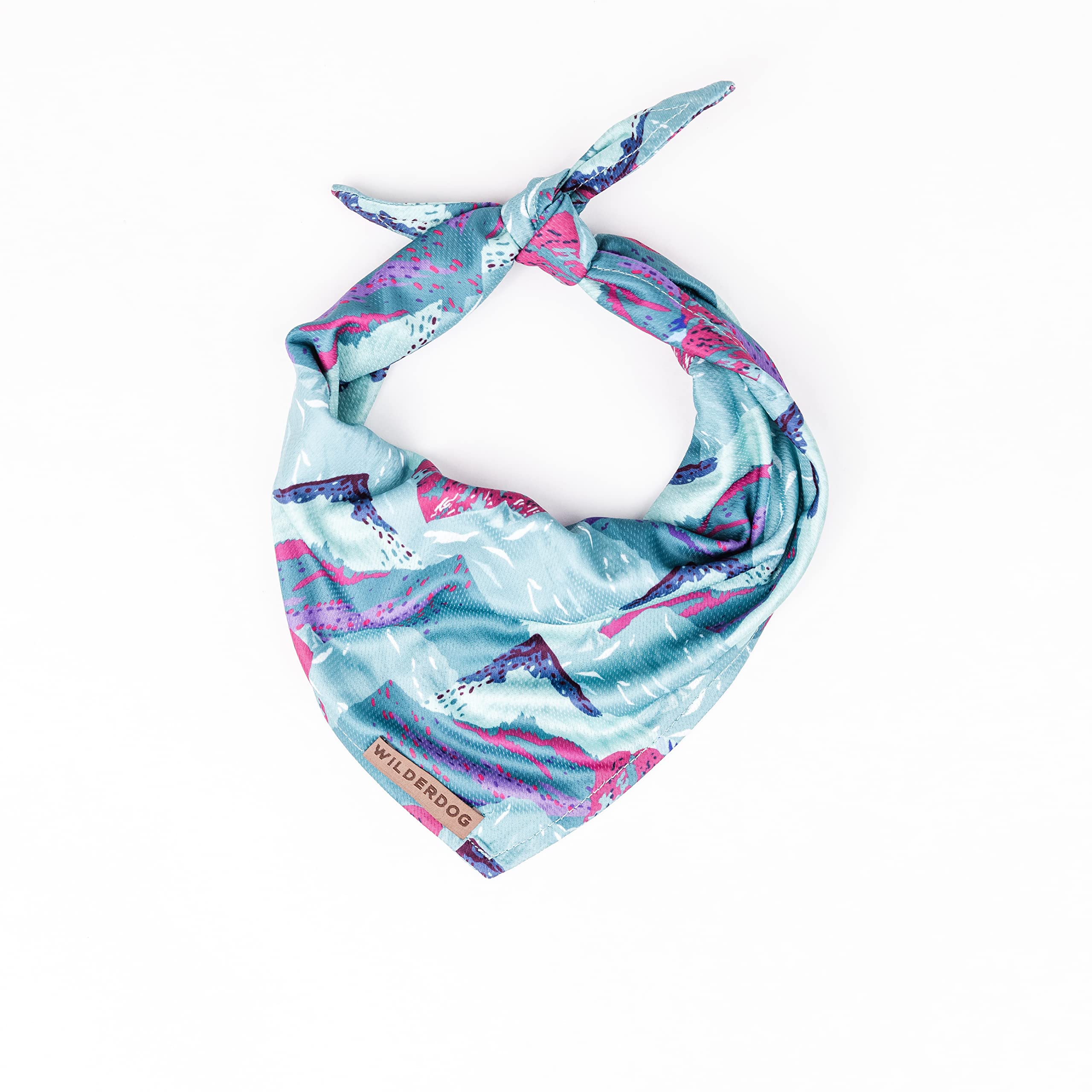 Wilderdog Dog Bandana With Lightweight Quick Drying Poly-Blend Mesh Material In Alpenglow