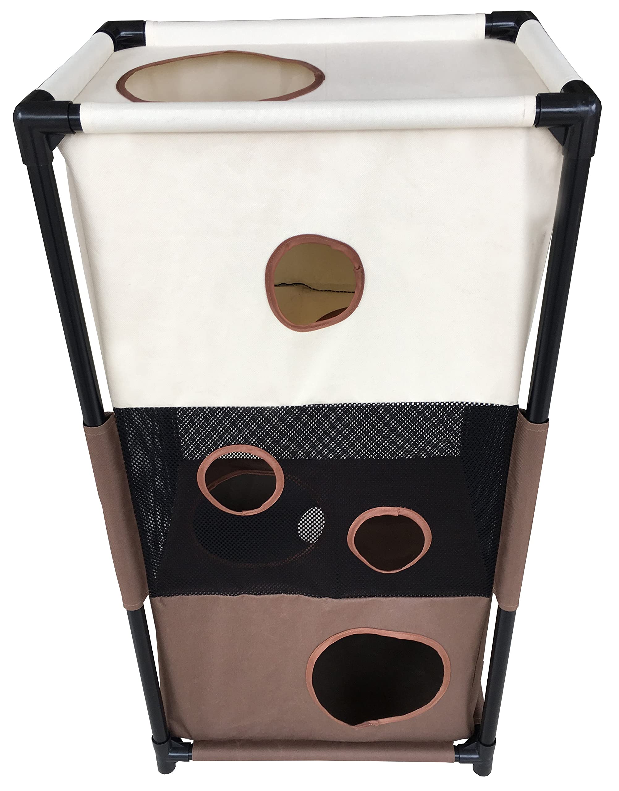 Pet Life Cat House, Khaki/Brown