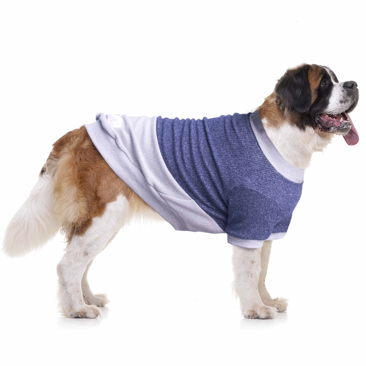 Arunners Extra Large Dog Sweaters Warm Clothes Pullover Sweatshirts For Labrador Rottweiler Great Dane, Blue Grey, 7X-Large