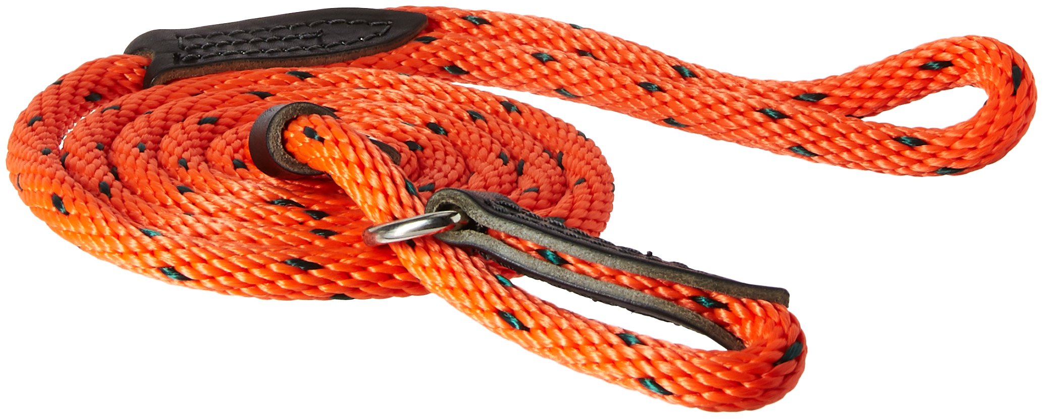 Omnipet British Rope Slip Lead For Dogs, 6', Orange/Black
