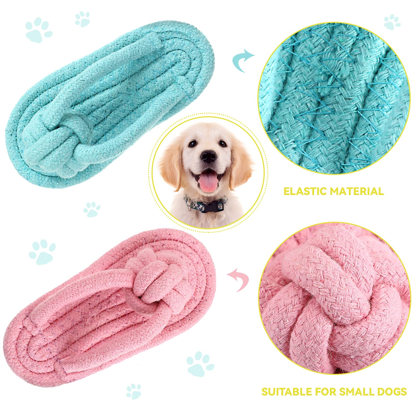 Zhanmai 4 Pieces Dog Shoe Chew Toys Puppy Chew Shoe Dog Sandal Durable Puppy Squeaky Mini Sneakers Decoy Sandal Squeaky Plush To