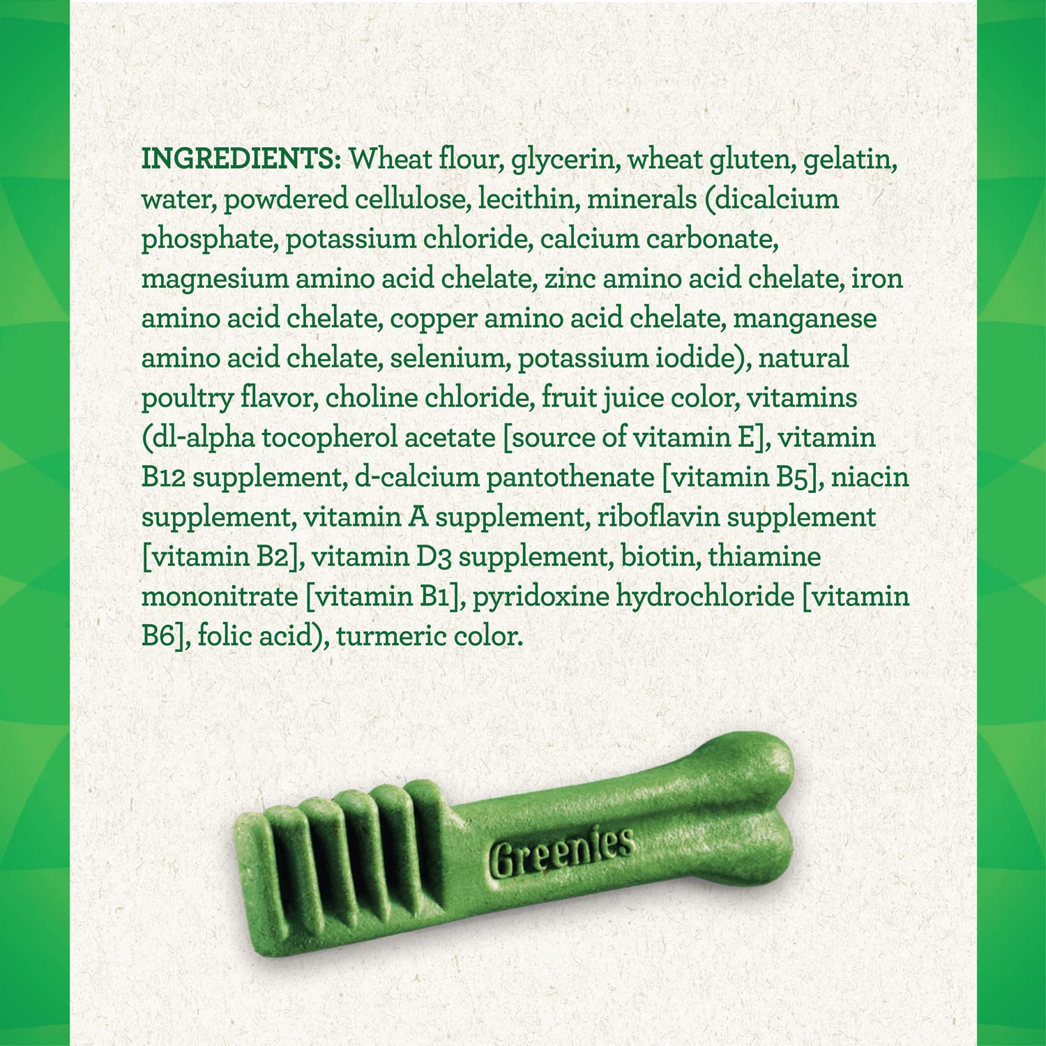GREENIES Original Petite Natural Dog Dental Care Chews Oral Health Dog Treats, 18 oz. Pack (30 Treats)