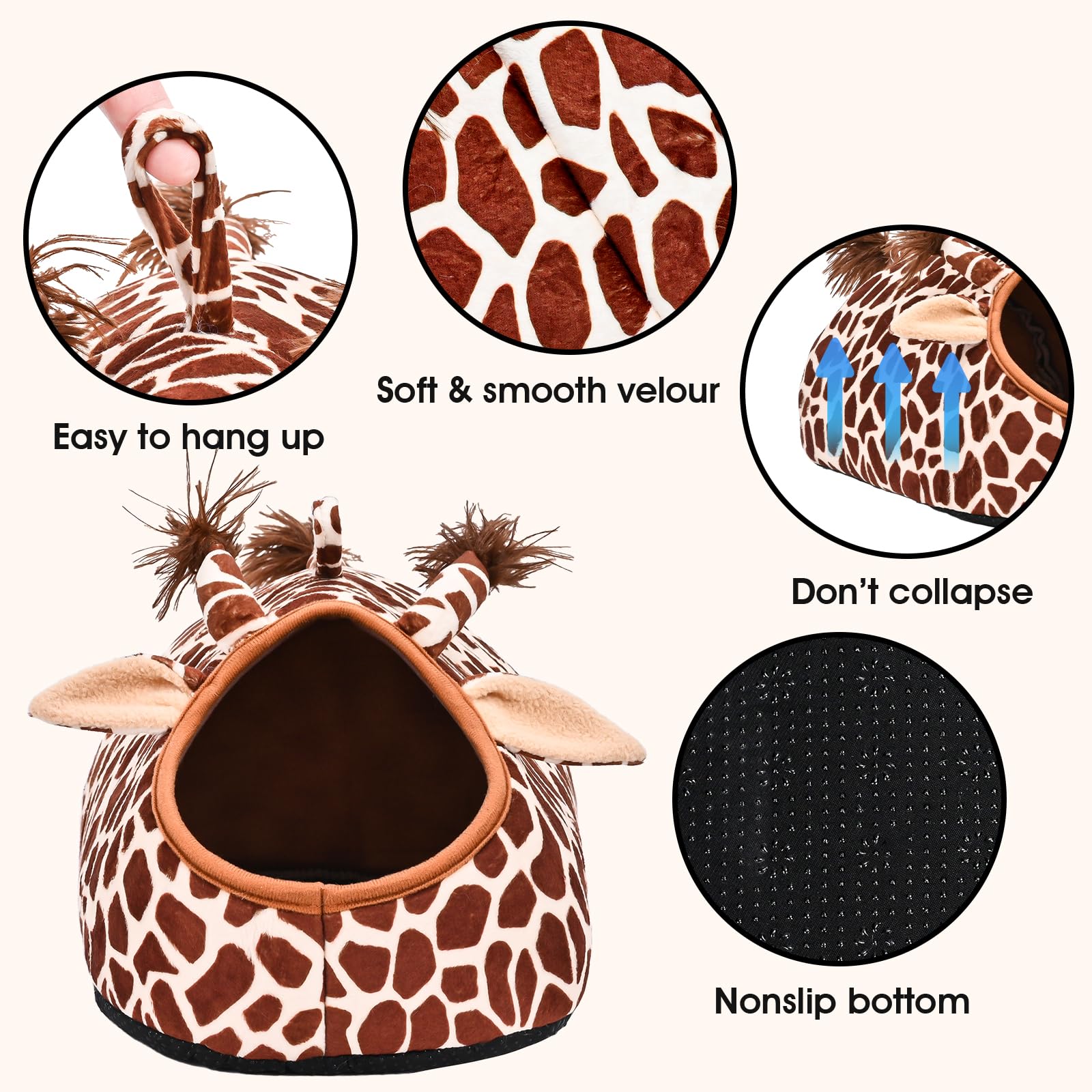 Avont 2 Pack Guinea Pig Bed House Hideout, Small Animal Hideaway Cage Accessories, Washable Sleeping Bed For Dwarf Rabbits Chinchillas Hamsters Hedgehogs Ferrets Bearded Dragons And Rats -Animal