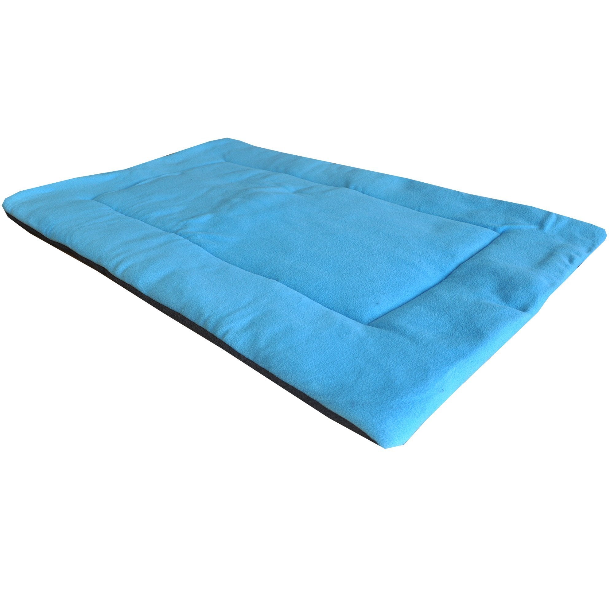 Downtown Pet Supply - Dog Crate Mat - Comfort Dog Bed Or Cat Bed - Soft Fleece Nap Mat - Easy Maintenance, Machine Washable Dog Bed - Blue - 42 In X 27 In - Extra Large Dog Bed