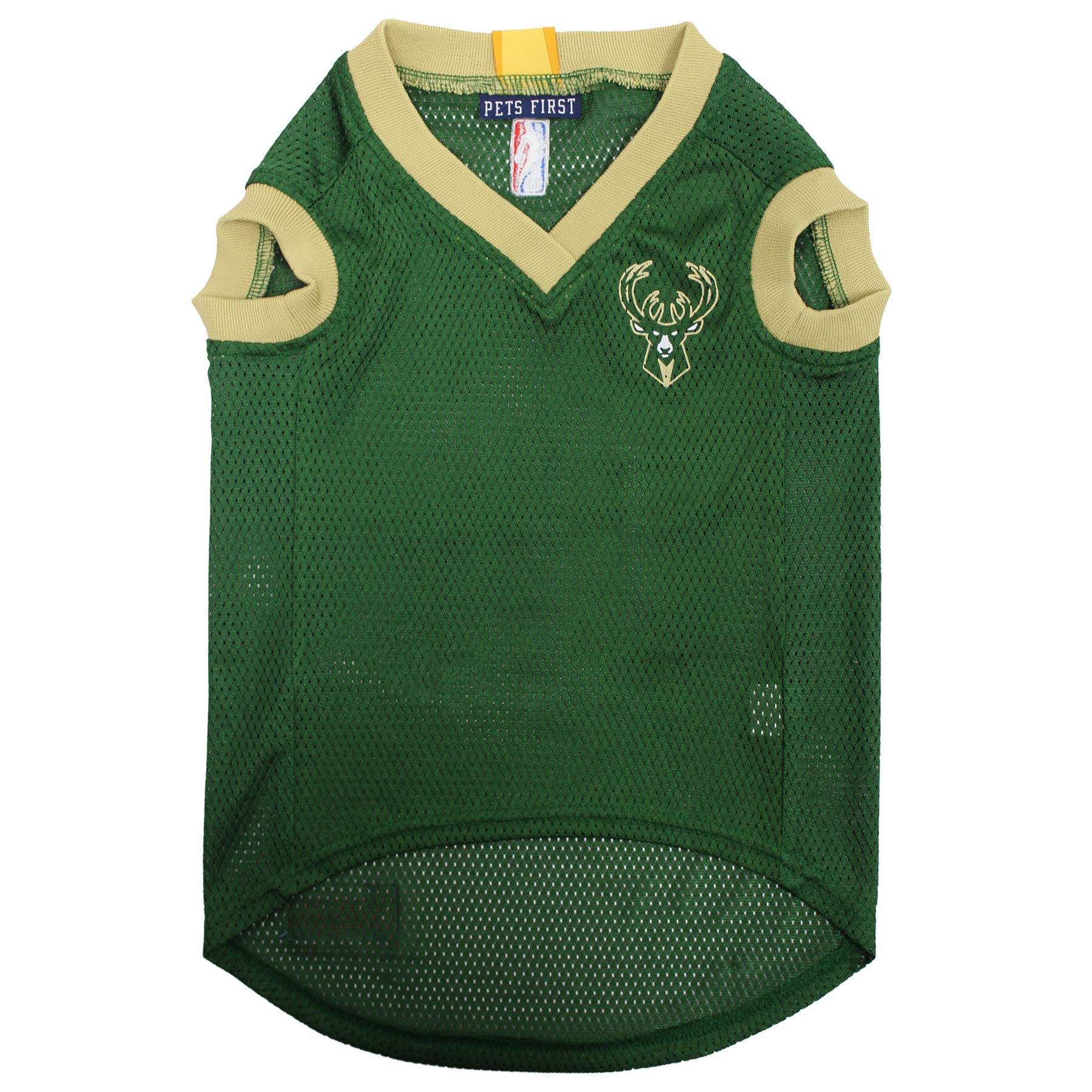 Pets First NBA MILWAUKEE BUCKS DOG Jersey, X-Small - Tank Top Basketball Pet Jersey