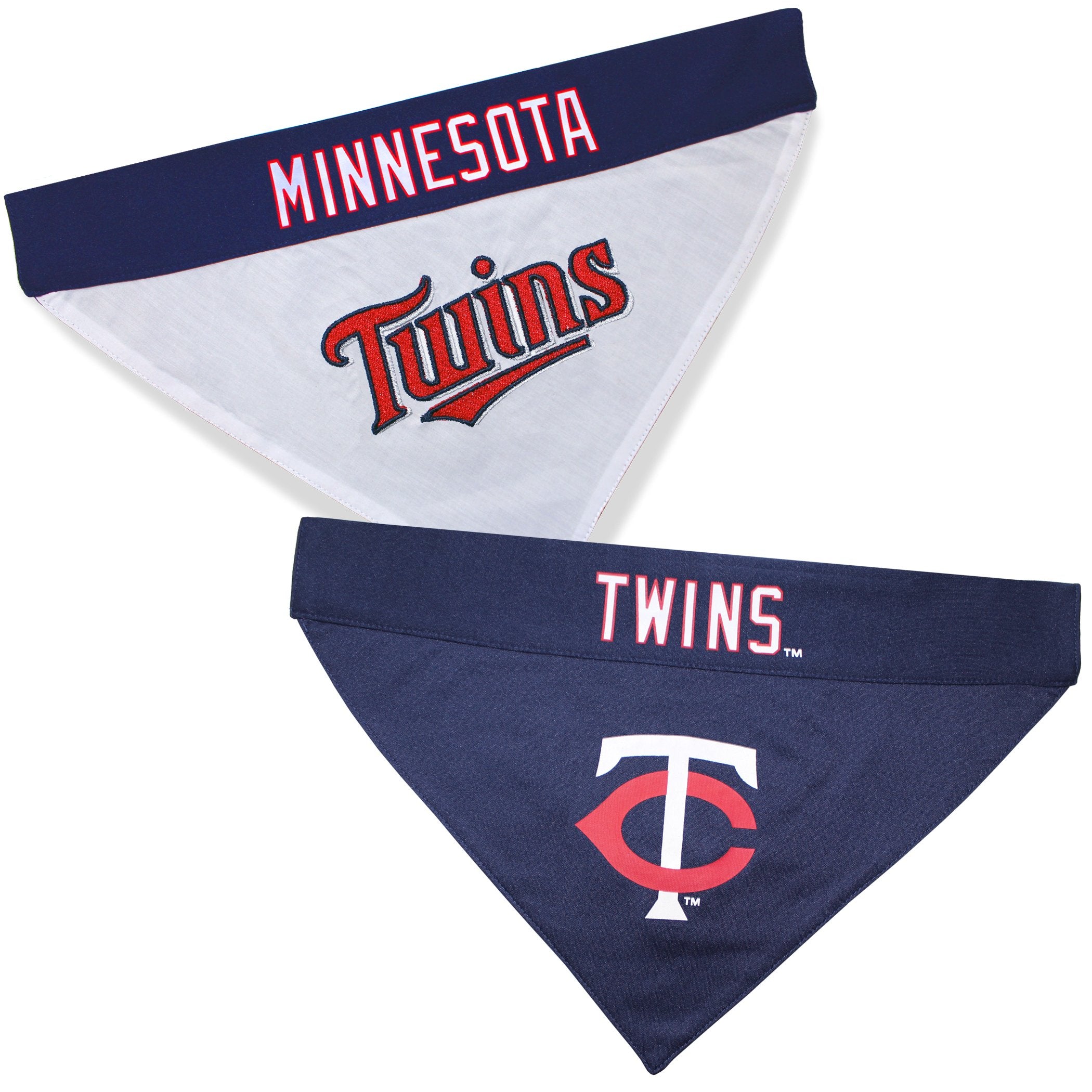 Pets First TWN-3217-S-M MLB Dog Bandana - Minnesota Twins Reversible Pet Bandana, Small/Medium, MLB Team Color