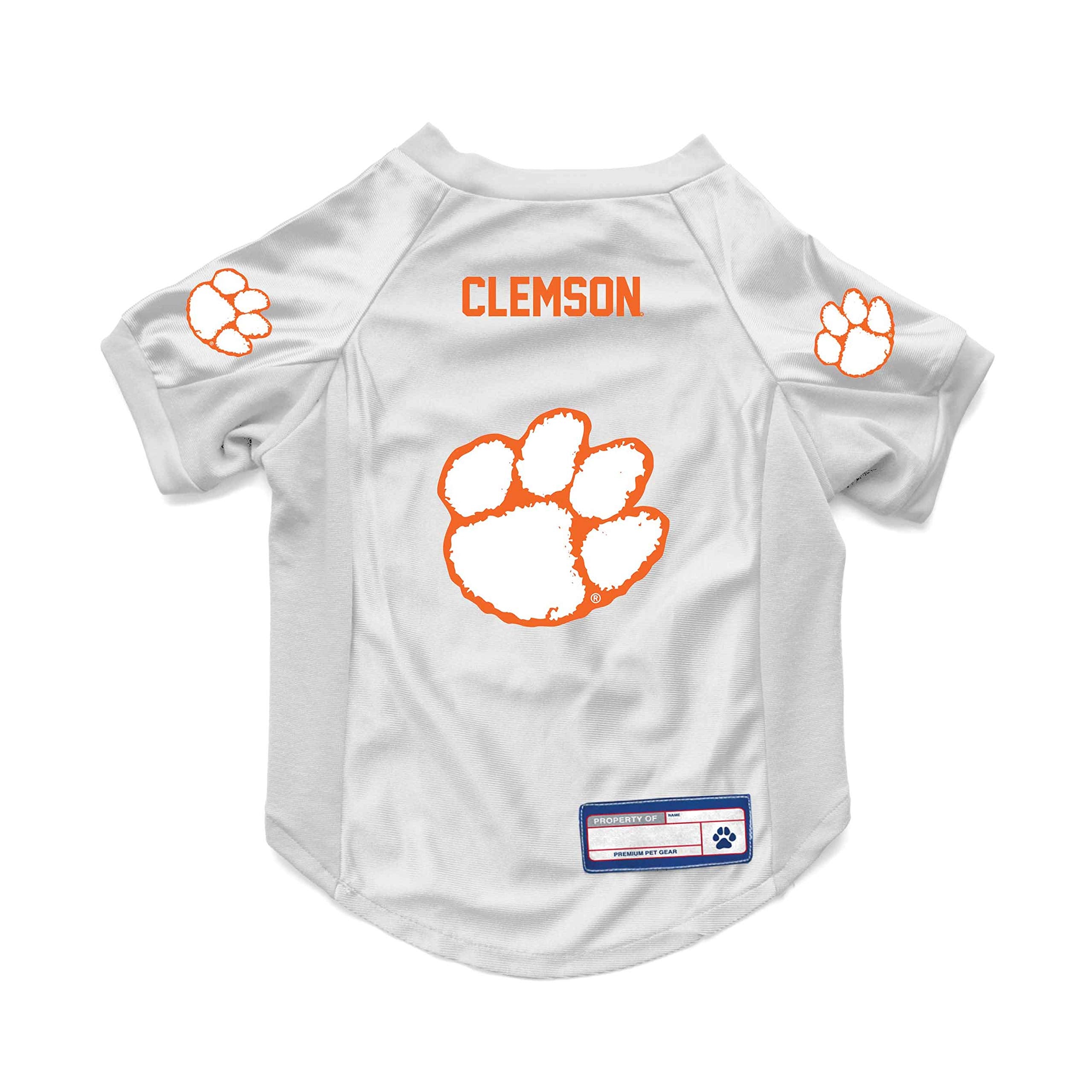 Clemson Tigers Pet Jersey Stretch Size Xs