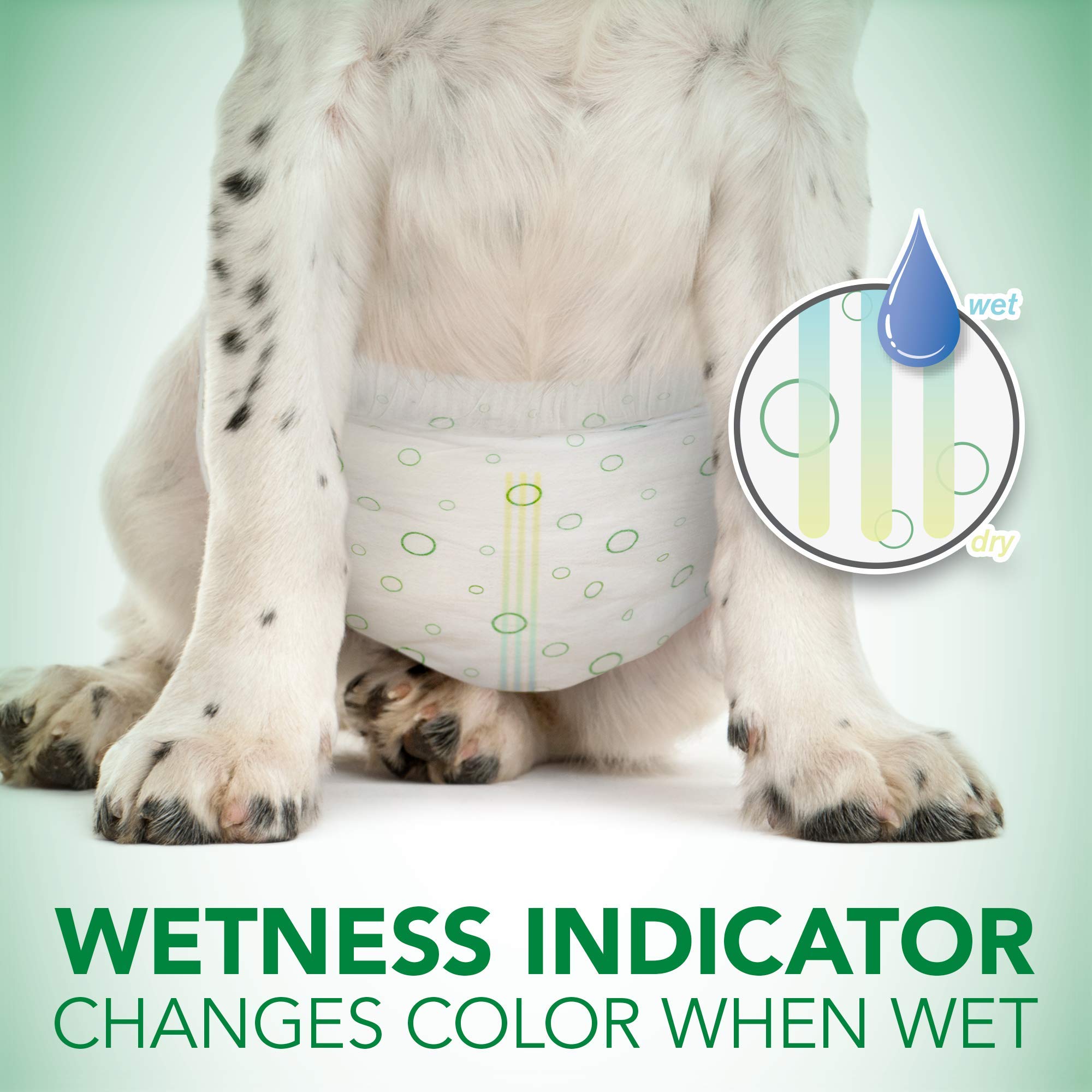 Vet's Best Disposable Dog Diapers for Females, Absorbent & Leak Proof, Small Size, 12 Count - Cotton Material