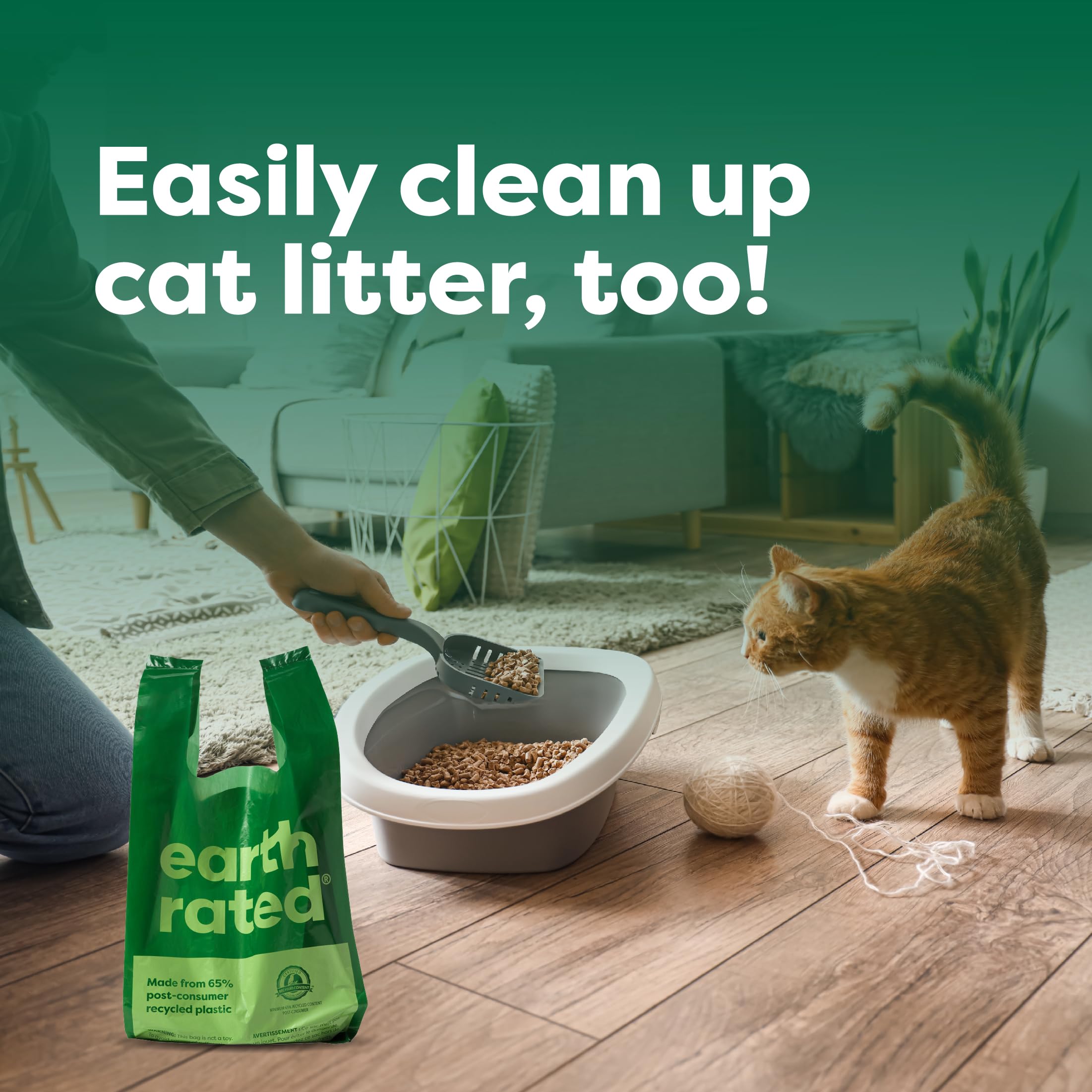 Earth Rated Dog Poop Bags With Handles, Extra Wide, Easy Tie And Guaranteed Leakproof, Lavender Scented, 120 Handle Bags