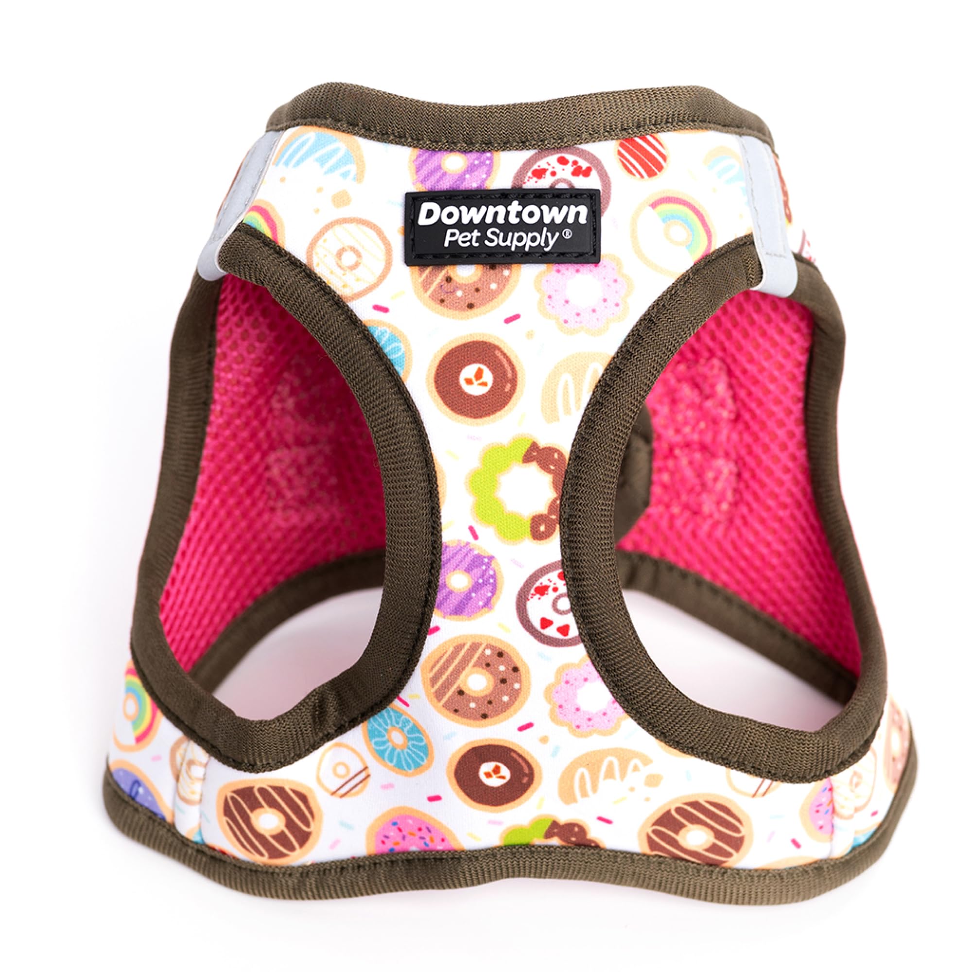 Downtown Pet Supply Step In Dog Harness For Small Dogs No Pull, Medium, Donut - Adjustable Harness With Padded Mesh Fabric And R