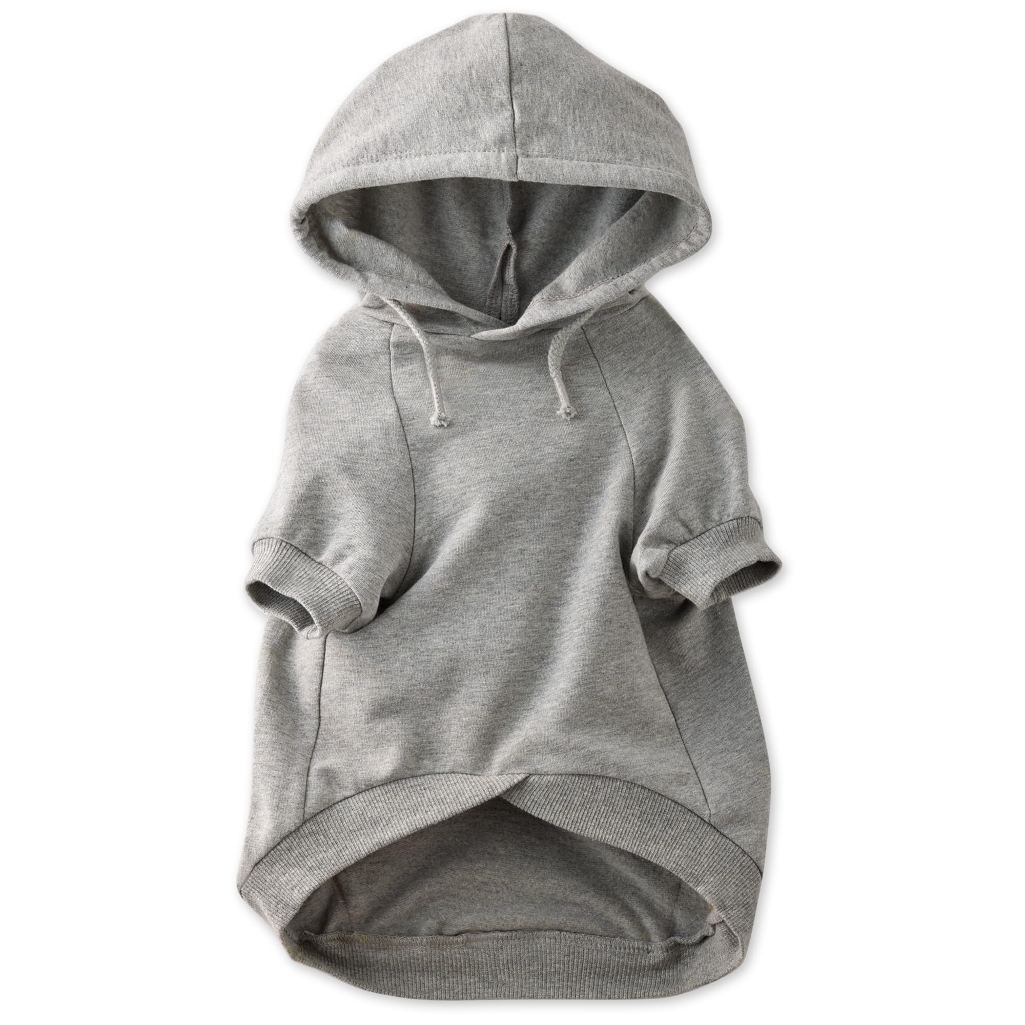 Pet Passion 100% Organic Cotton Dog Hoodie Pet Coat for Small, Medium and Large Dogs, Gray Heather, XX-Small